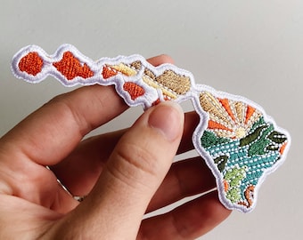 Hawaii Iron-On Patch | 3&quot; Patch | Embroidered Sew-on or Iron-on Applique