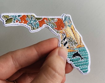 Florida Iron-On Patch | 3" Patch | Embroidered Sew-on or Iron-on Applique