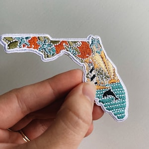 Florida Iron-On Patch | 3" Patch | Embroidered Sew-on or Iron-on Applique