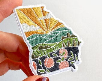 Georgia Iron-On Patch | 2.5" Patch | Embroidered Sew-on or Iron-on Applique