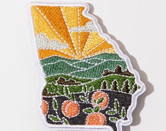 Georgia Iron-On Patch | 2.5&quot; Patch | Embroidered Sew-on or Iron-on Applique