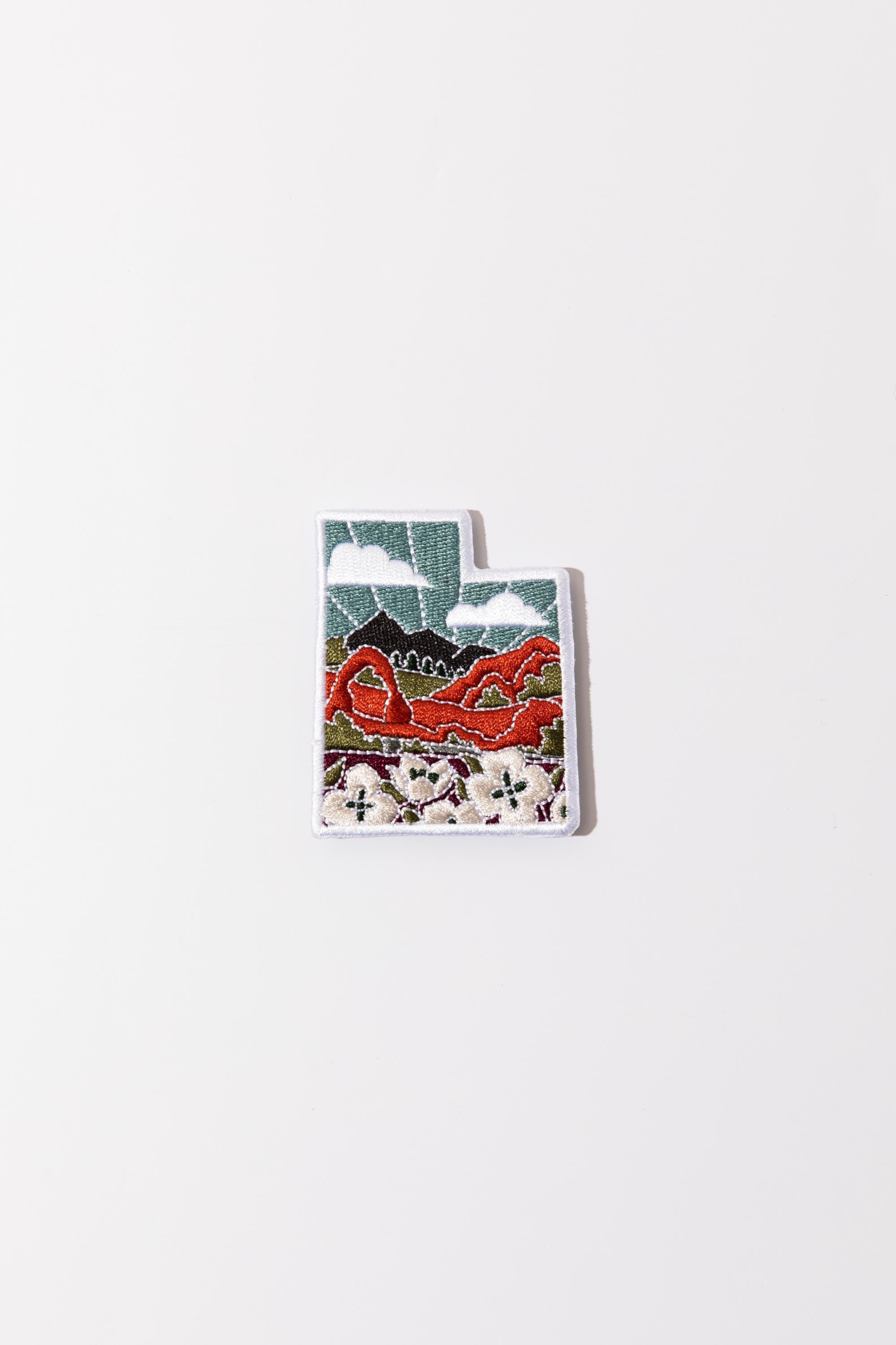 Utah Iron-On Patch | 2.5&quot; Patch | Embroidered Sew-on or Iron-on Applique