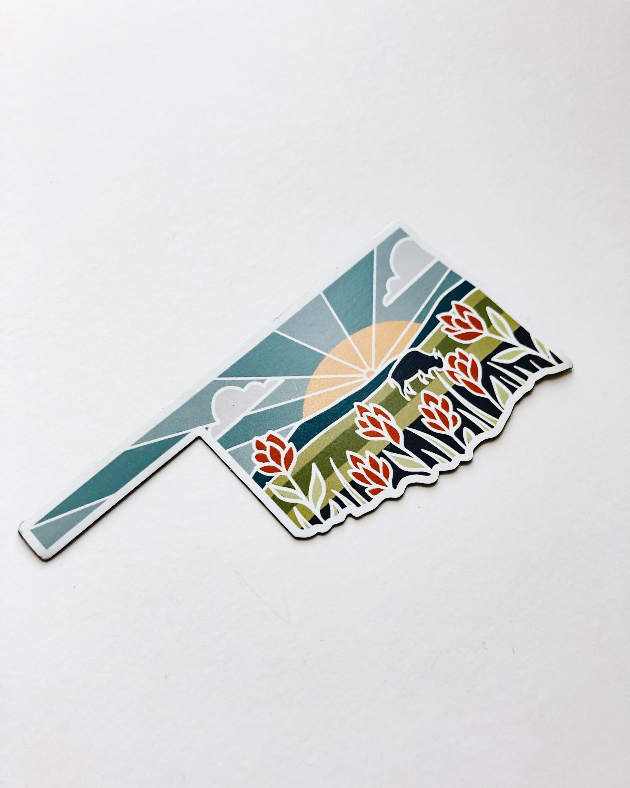 Oklahoma Car Magnet | Weatherproof State Magnet | Outdoorsy Magnet | Locker Magnet | Fridge Magnet | Weatherproof Magnet | 3&quot;