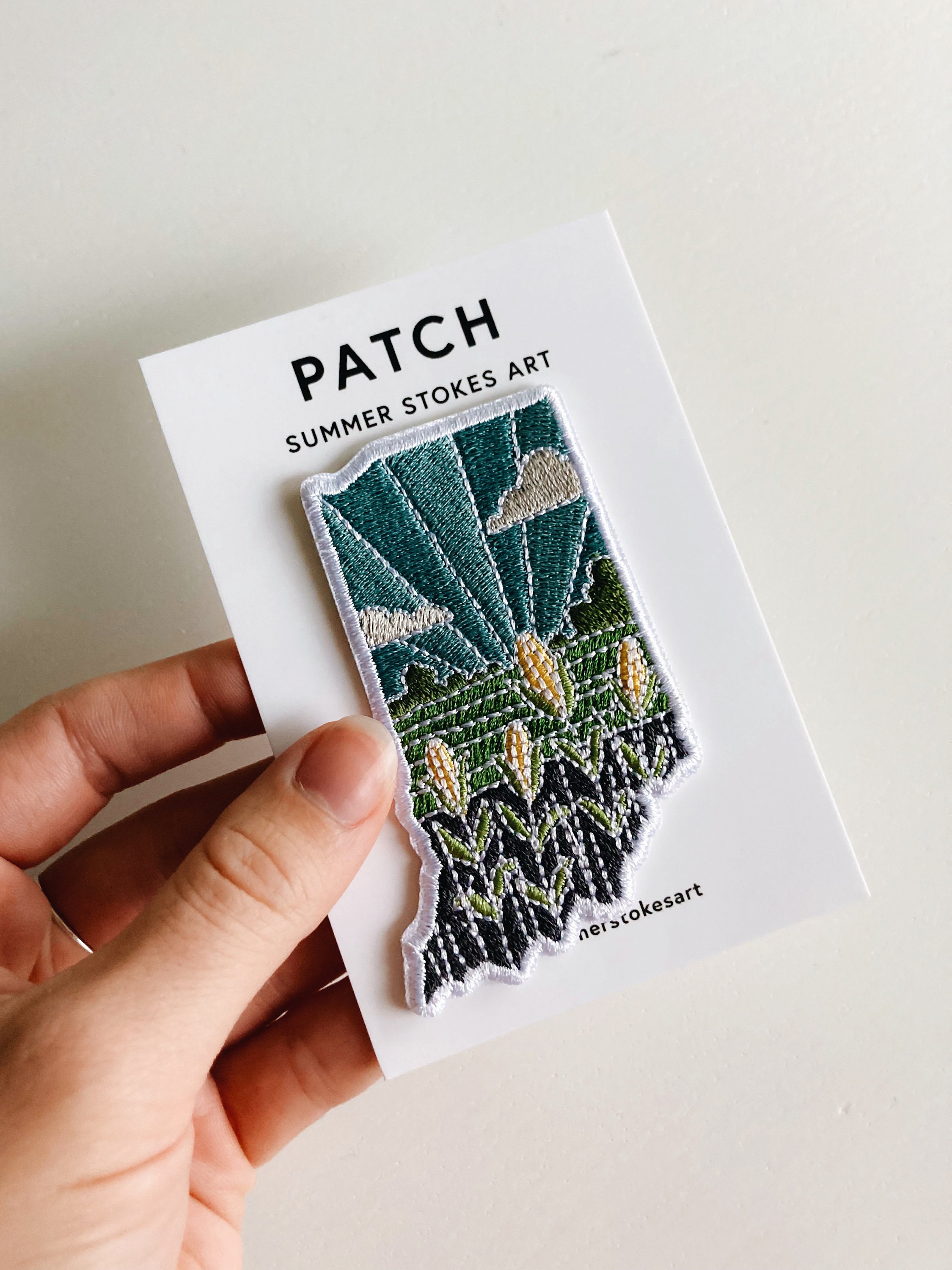 Indiana Iron-On Patch | 3&quot; Patch | Embroidered Sew-on or Iron-on Applique