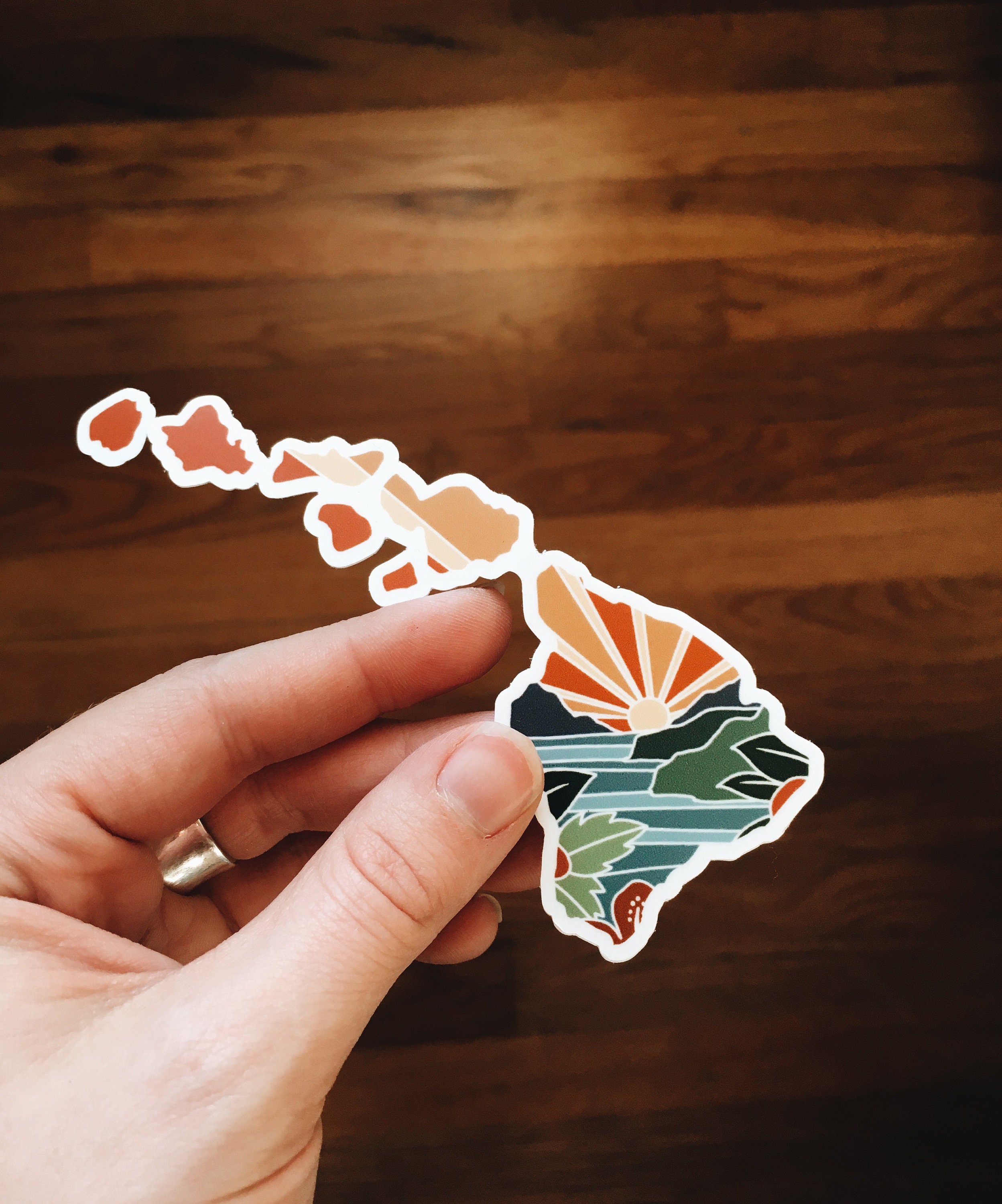 Hawaii Durable Sticker | High Quality Bumper Sticker | United States Vinyl Decal | Weatherproof Sticker | Water Bottle Sticker | 4&quot;