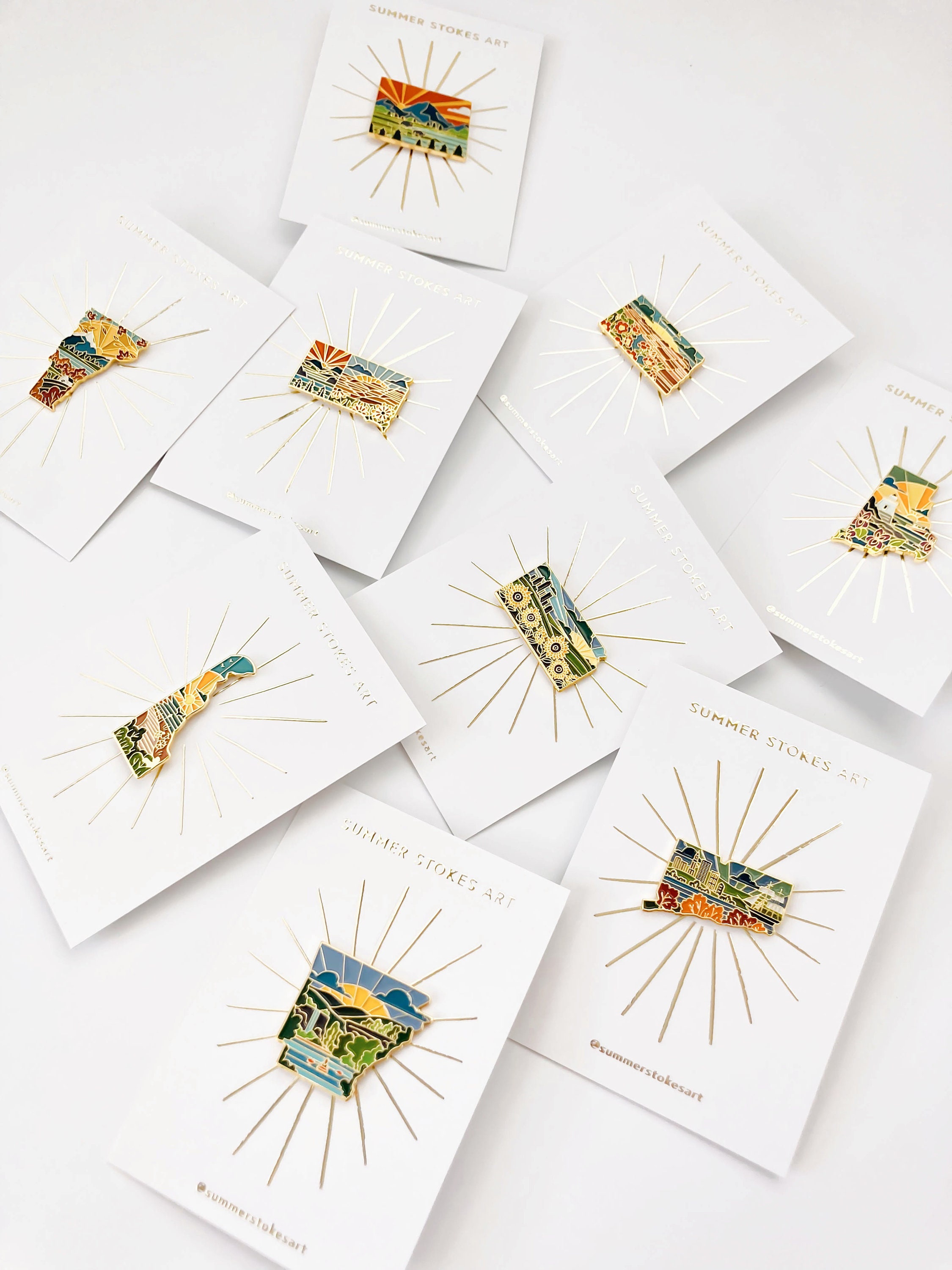 Wyoming Enamel Pin | Wyoming Outline Pin | Illustrated State Pin | Butterfly Clasp | 1&quot;