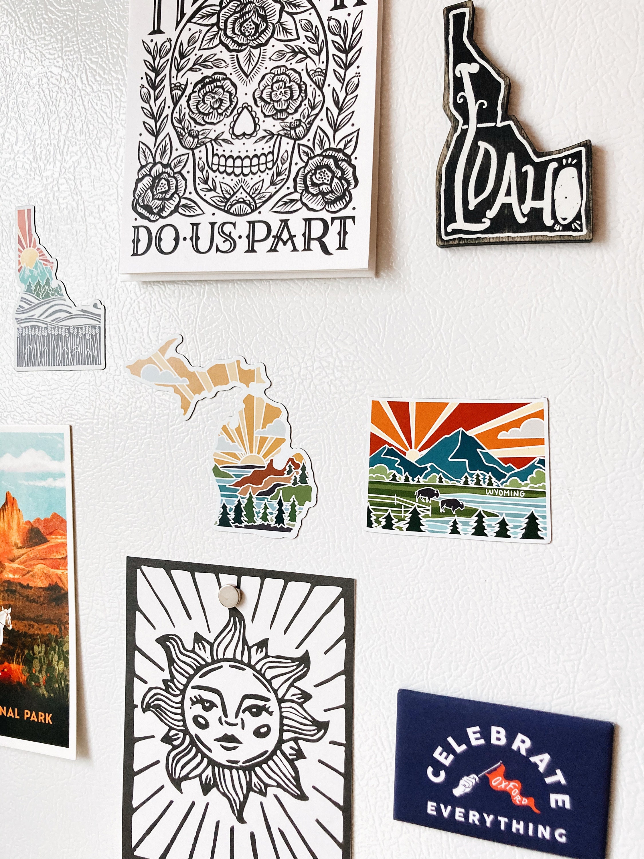 Michigan Car Magnet | Weatherproof State Magnet | Outdoorsy Magnet | Locker Magnet | Fridge Magnet | Waterproof Magnet | 3.75&quot;