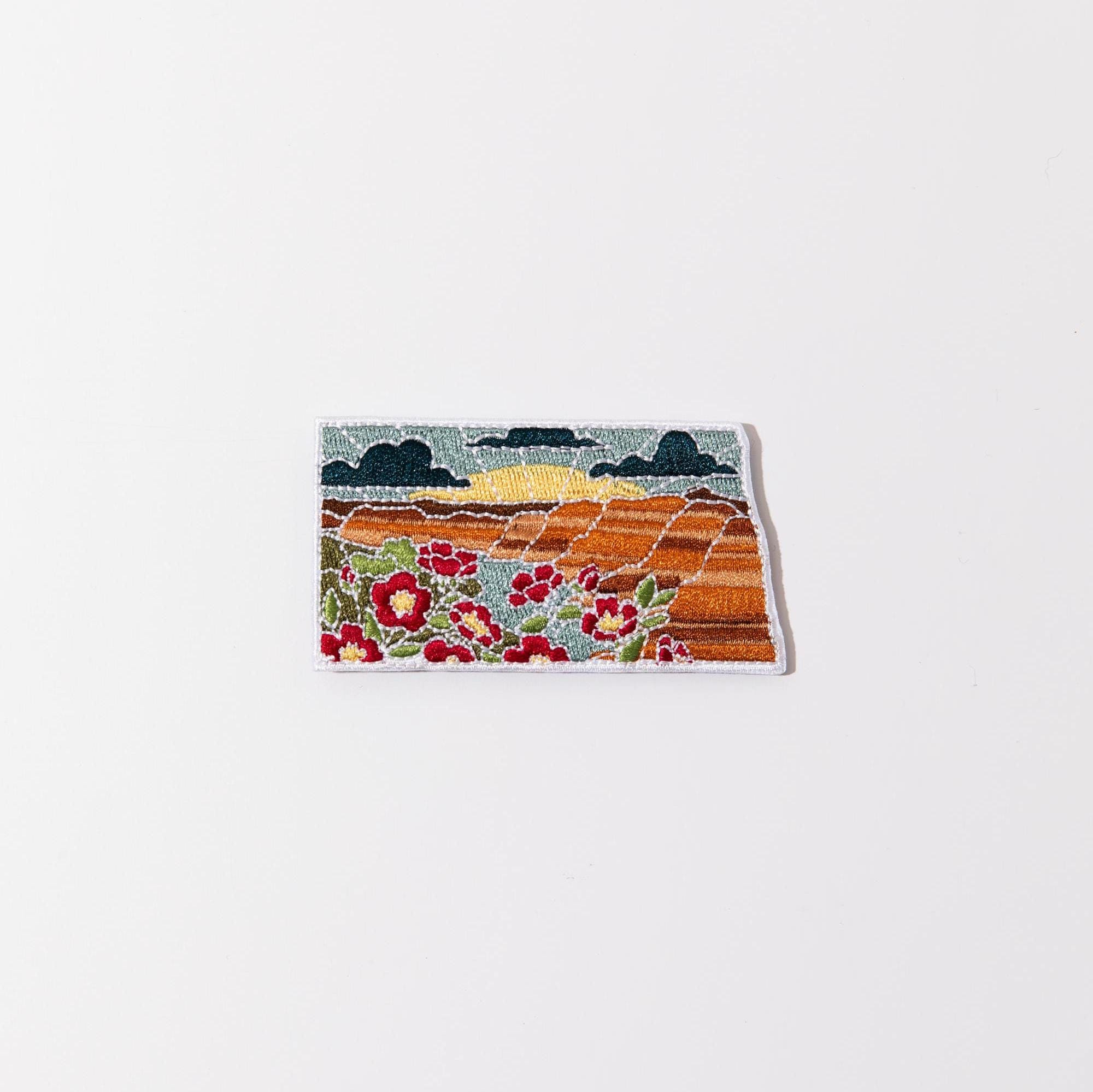 North Dakota Iron-On Patch | 3.25&quot; Patch | Embroidered Sew-on or Iron-on Applique