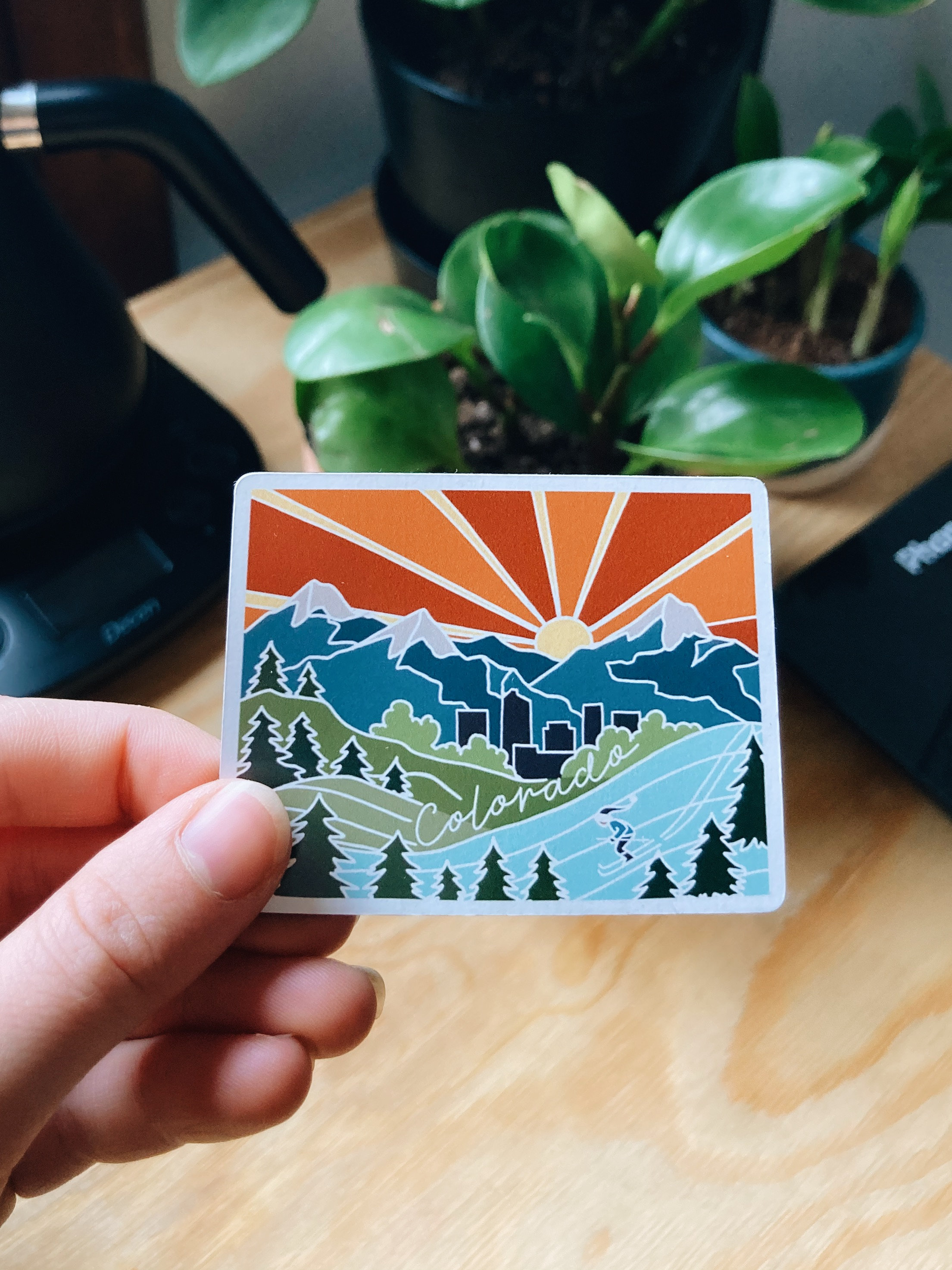 Colorado Car Magnet | Weatherproof State Magnet | Outdoorsy Magnet | Locker Magnet | Fridge Magnet | Weatherproof Magnet | 3&quot;