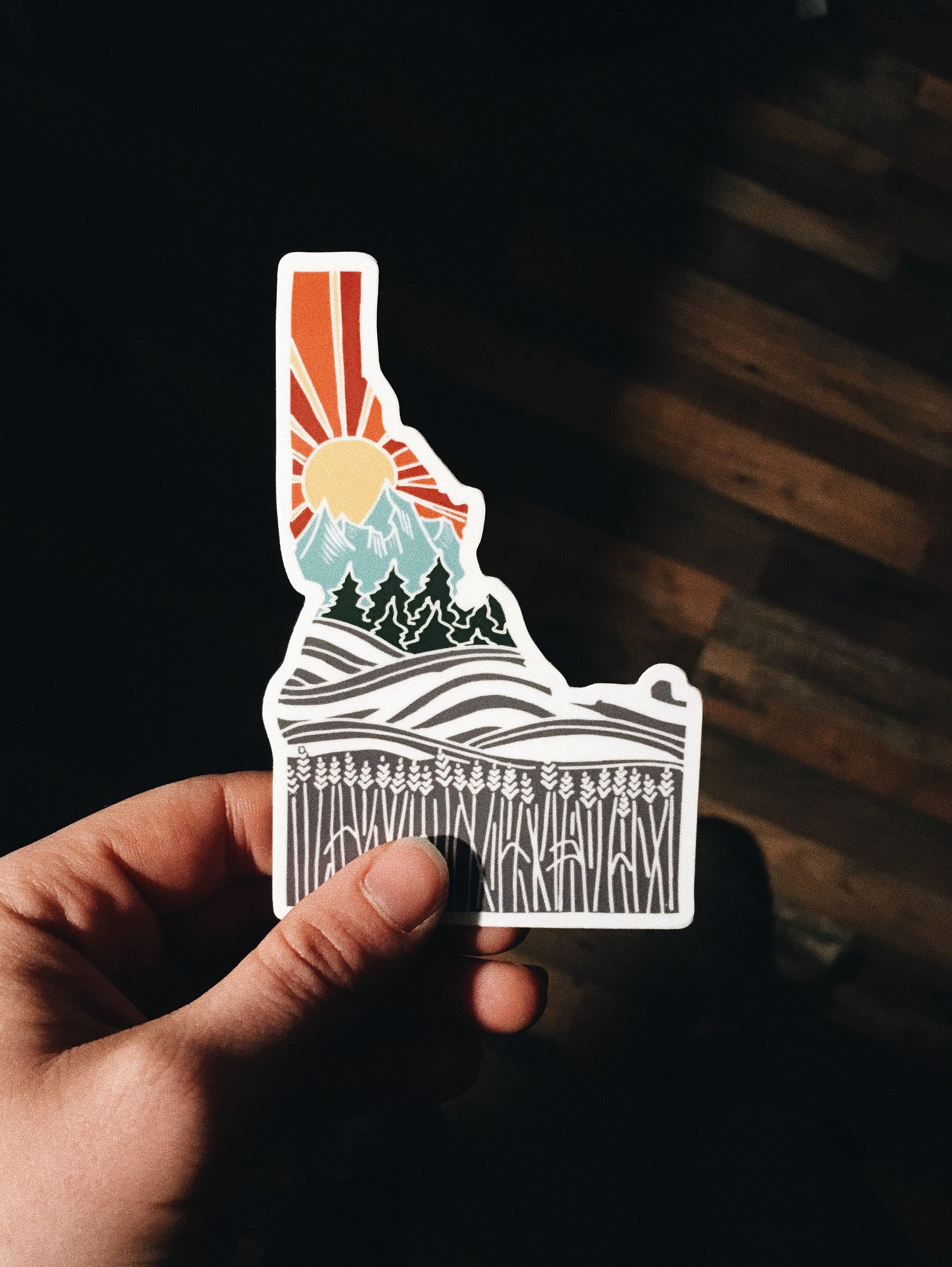 Idaho Durable Sticker | High Quality Bumper Sticker | United States Vinyl Decal | Weatherproof Sticker | Water Bottle Sticker | 4&quot;