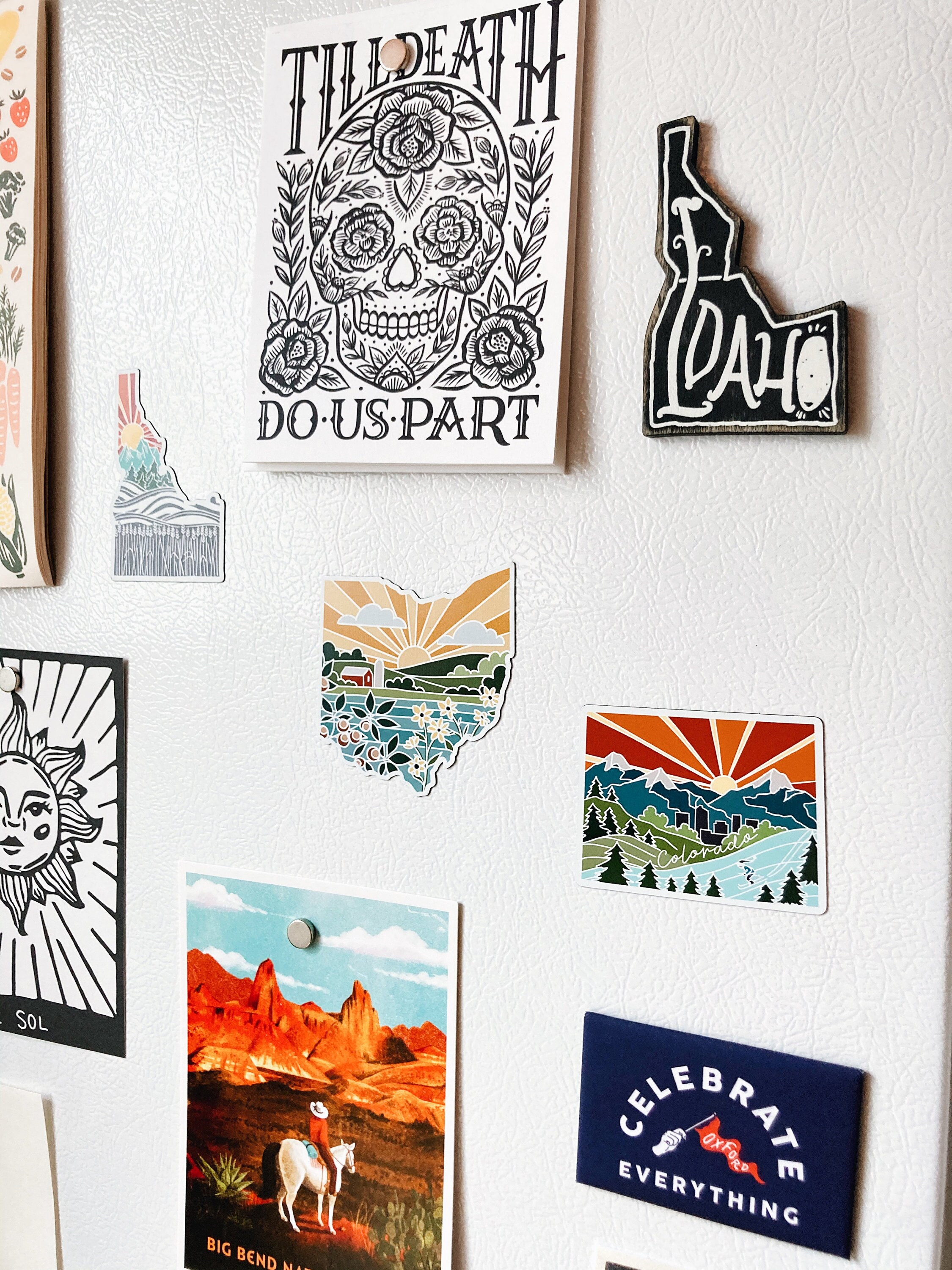 Ohio Car Magnet | Weatherproof State Magnet | Outdoorsy Magnet | Locker Magnet | Fridge Magnet | Waterproof Magnet | 3&quot;