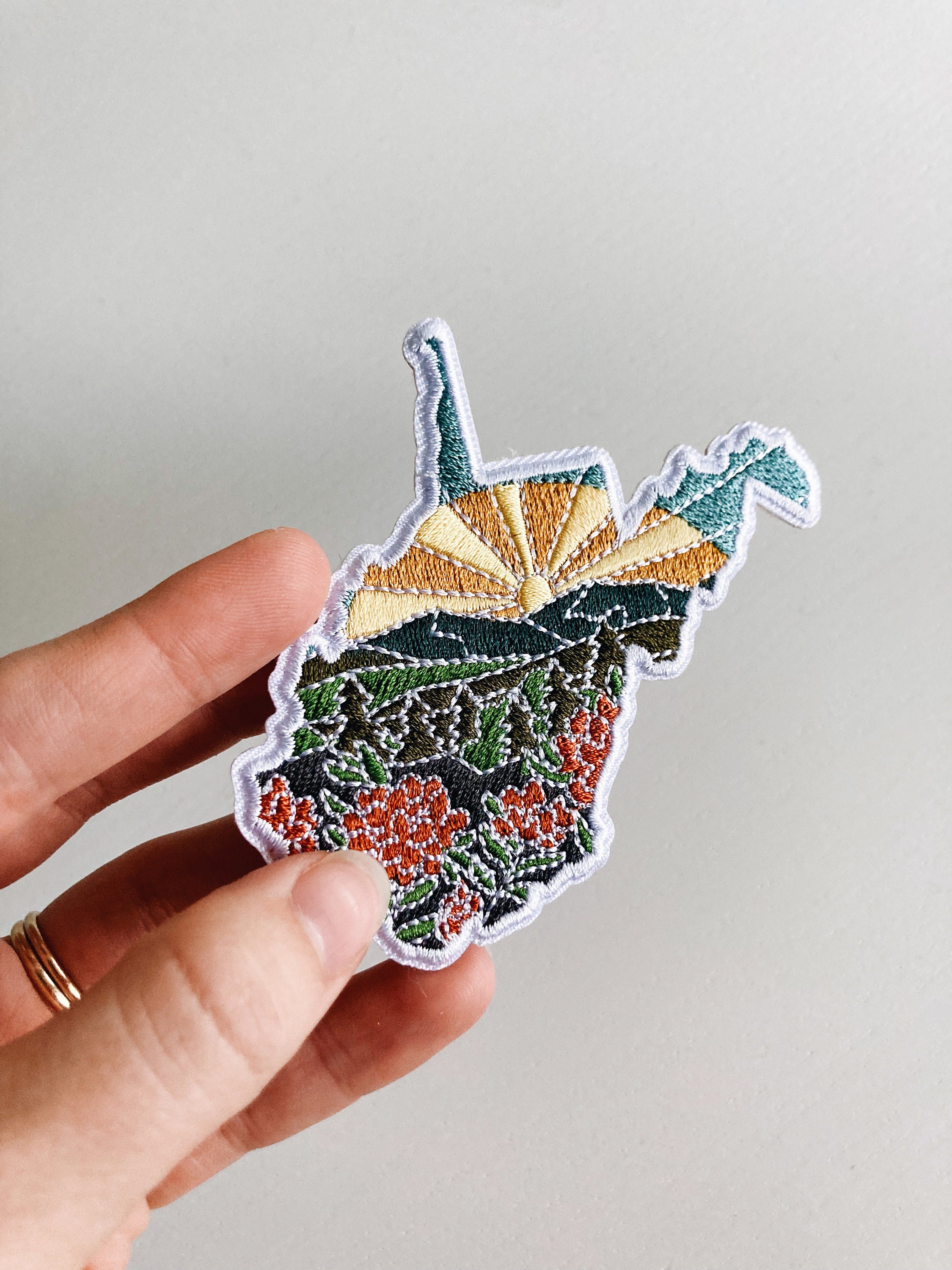 West Virginia Iron-On Patch | 3&quot; Patch | Embroidered Sew-on or Iron-on Applique