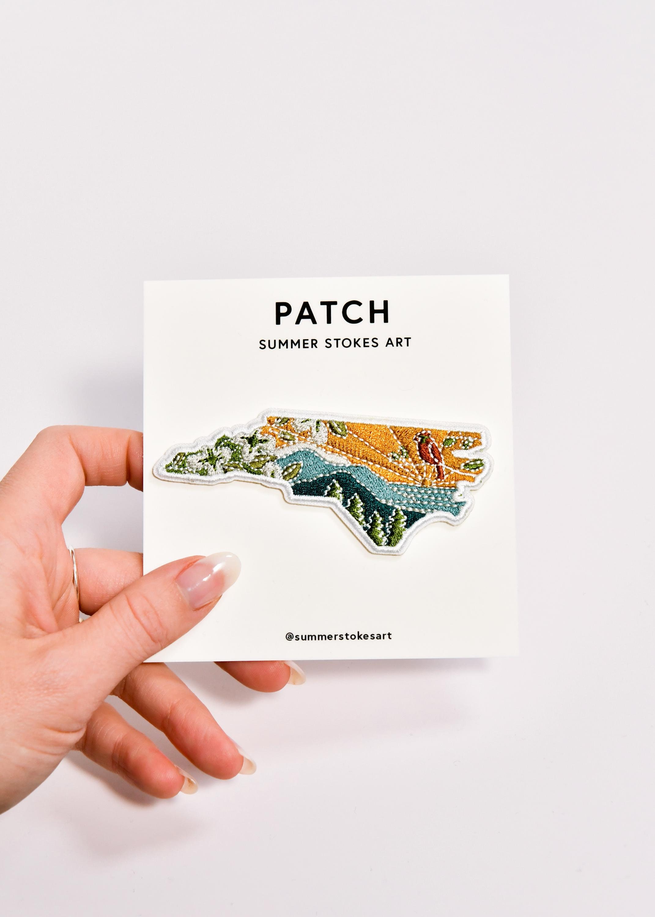 North Carolina Iron-On Patch | 3&quot; Patch | Embroidered Sew-on or Iron-on Applique