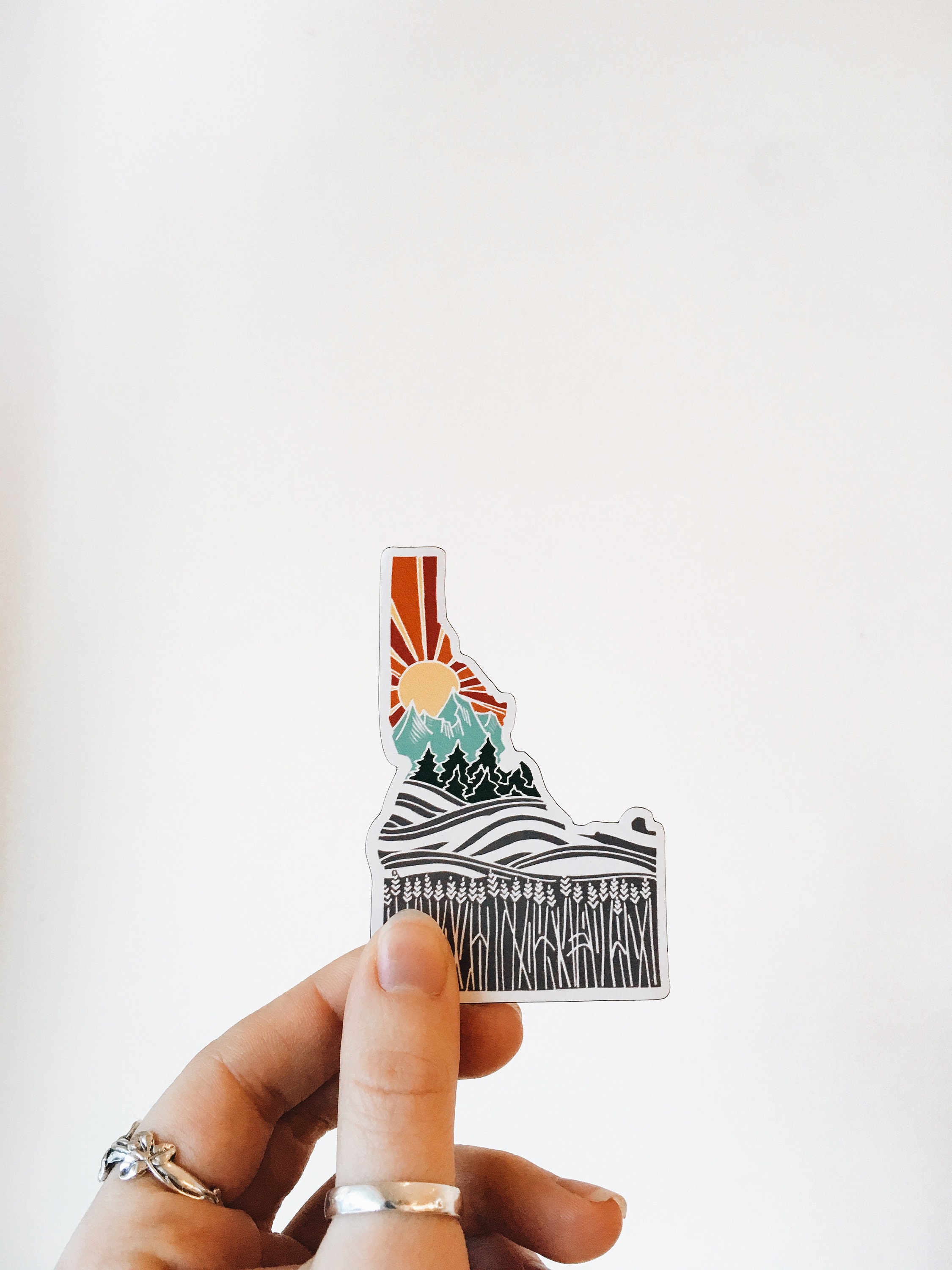 Idaho Car Magnet | Weatherproof State Magnet | Outdoorsy Magnet | Locker Magnet | Fridge Magnet | Weatherproof Magnet | 3&quot;