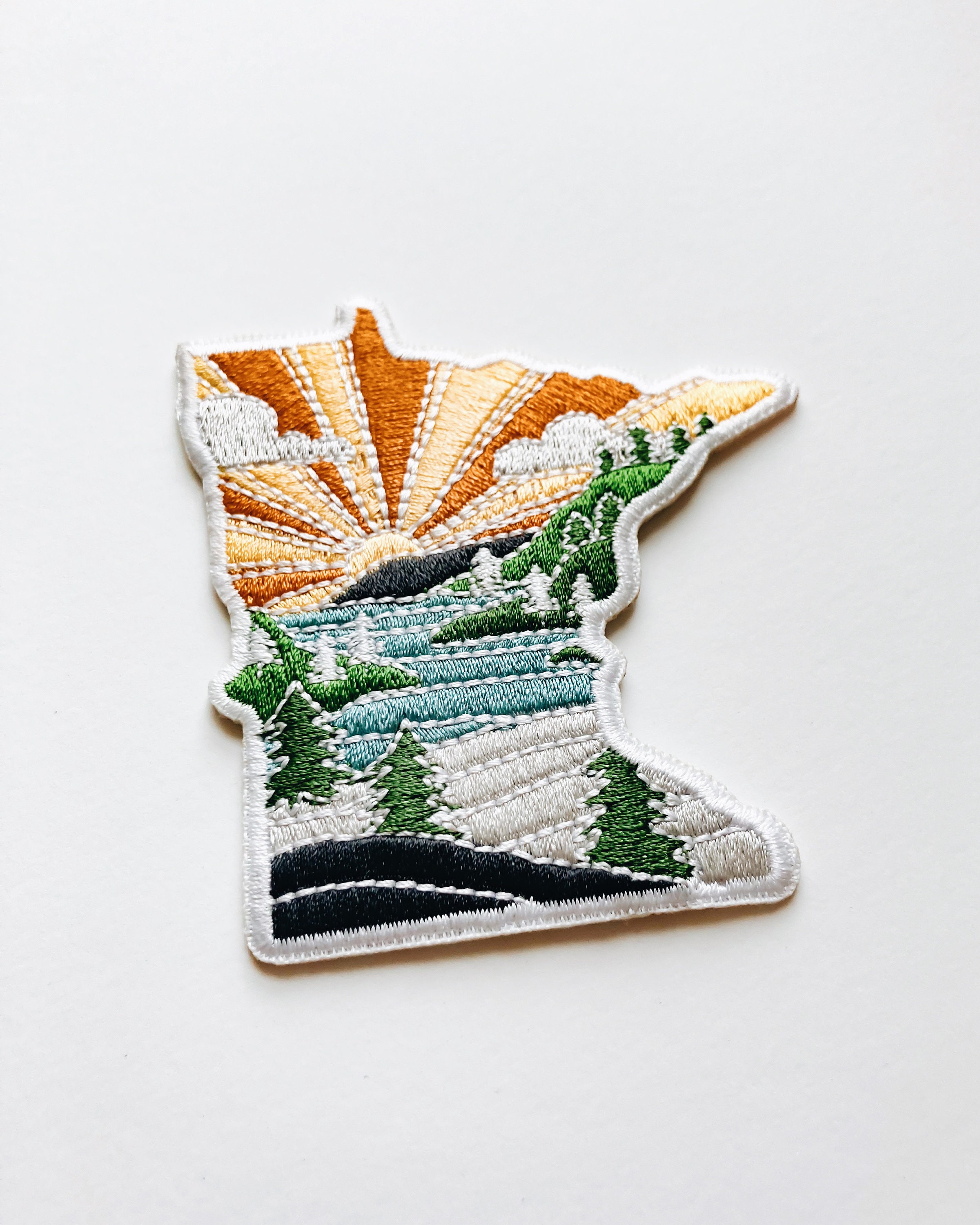 Minnesota Iron-On Patch | 2.5&quot; Patch | Embroidered Sew-on or Iron-on Applique