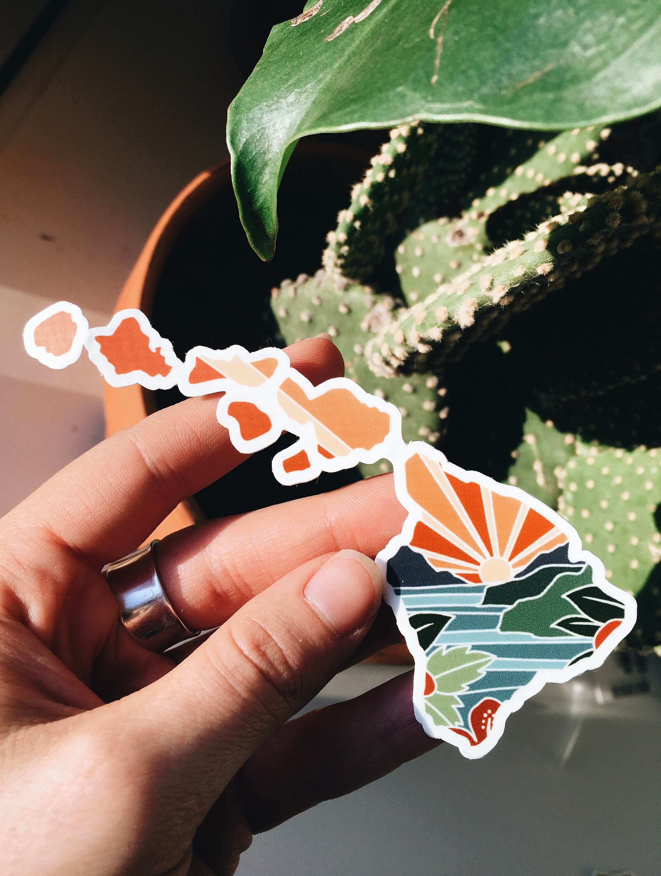 Hawaii Durable Sticker | High Quality Bumper Sticker | United States Vinyl Decal | Weatherproof Sticker | Water Bottle Sticker | 4&quot;