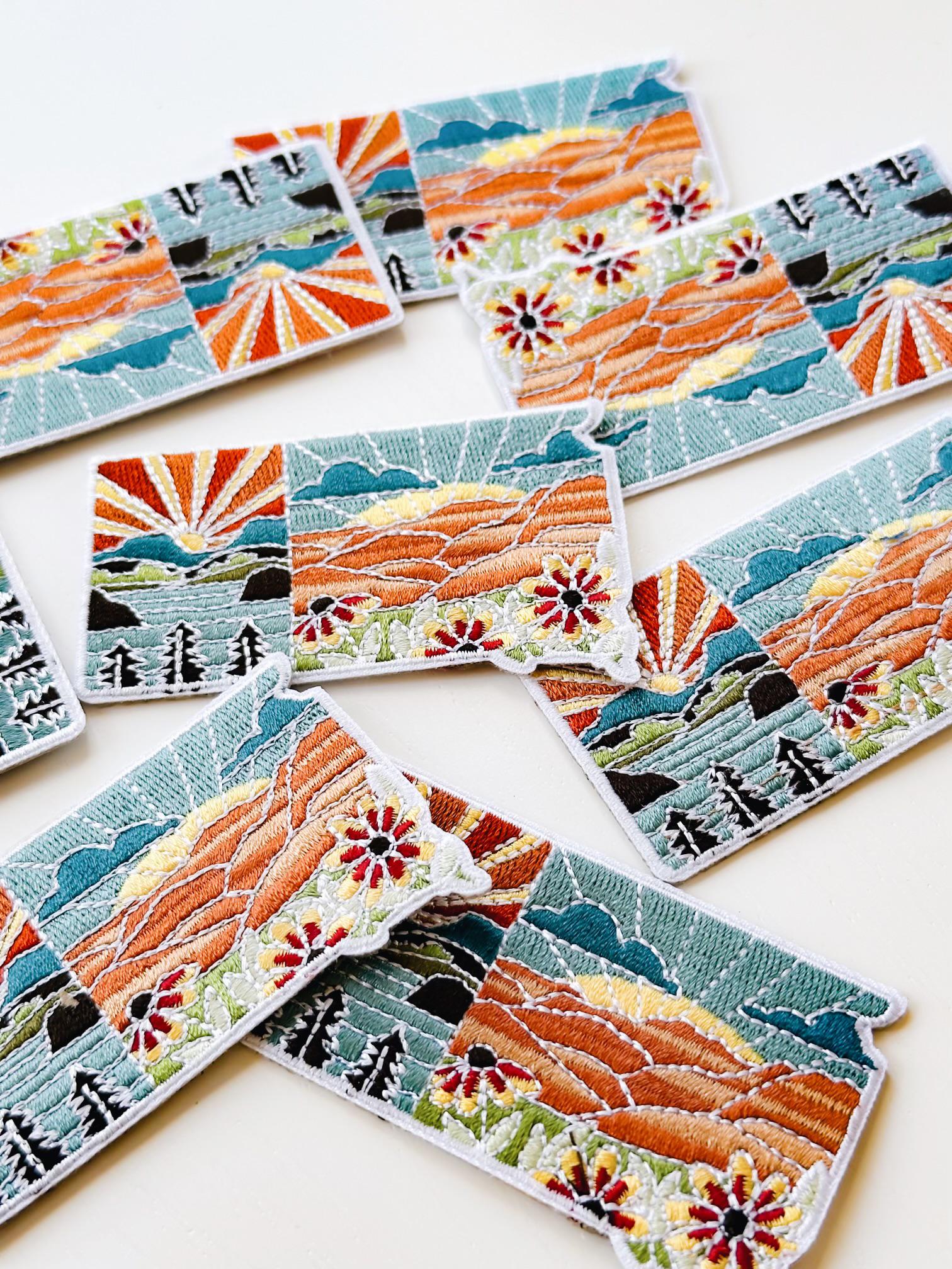 South Dakota Iron-On Patch | 3&quot; Patch | Embroidered Sew-on or Iron-on Applique