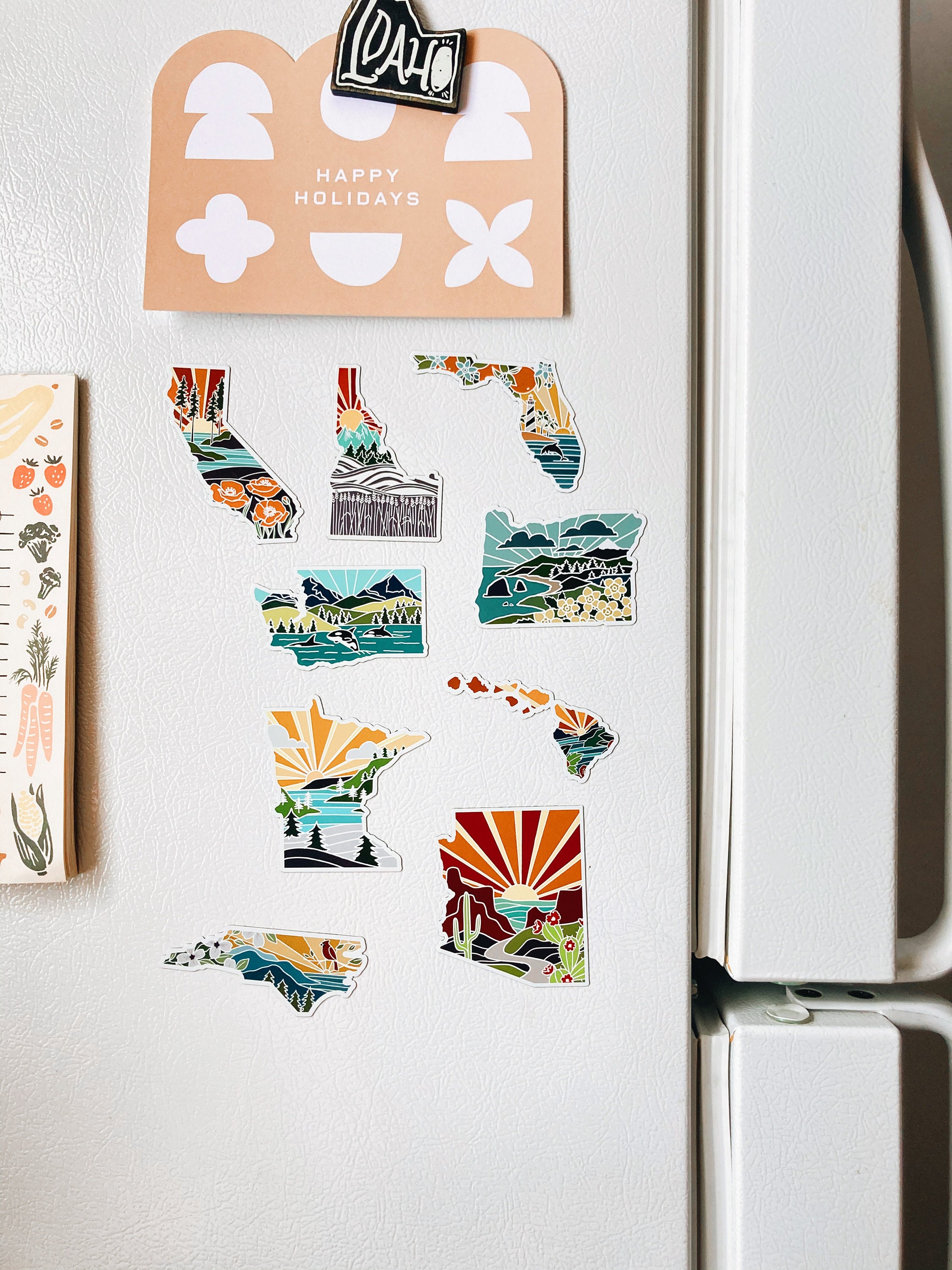 California Car Magnet | Weatherproof State Magnet | Outdoorsy Magnet | Locker Magnet | Fridge Magnet | Weatherproof Magnet | 3&quot;