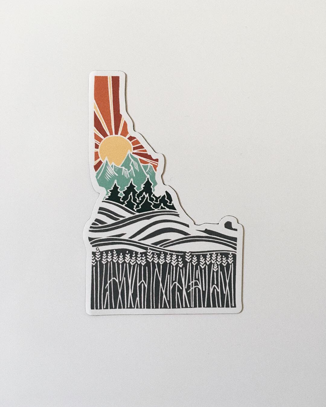 Idaho Car Magnet | Weatherproof State Magnet | Outdoorsy Magnet | Locker Magnet | Fridge Magnet | Weatherproof Magnet | 3&quot;