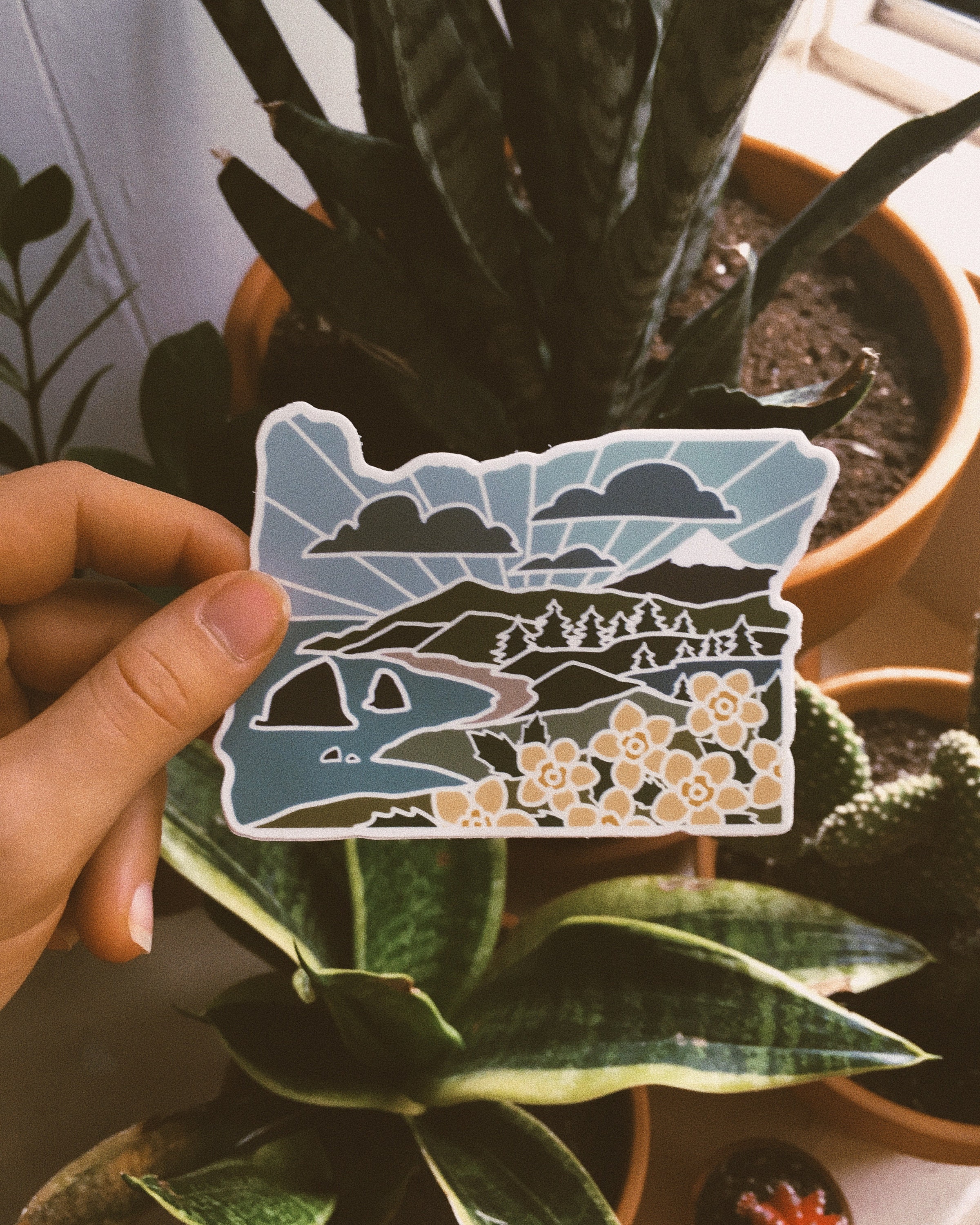 Oregon Durable Sticker | High Quality Bumper Sticker | United States Vinyl Decal | Weatherproof Sticker | Water Bottle Sticker | 4&quot;