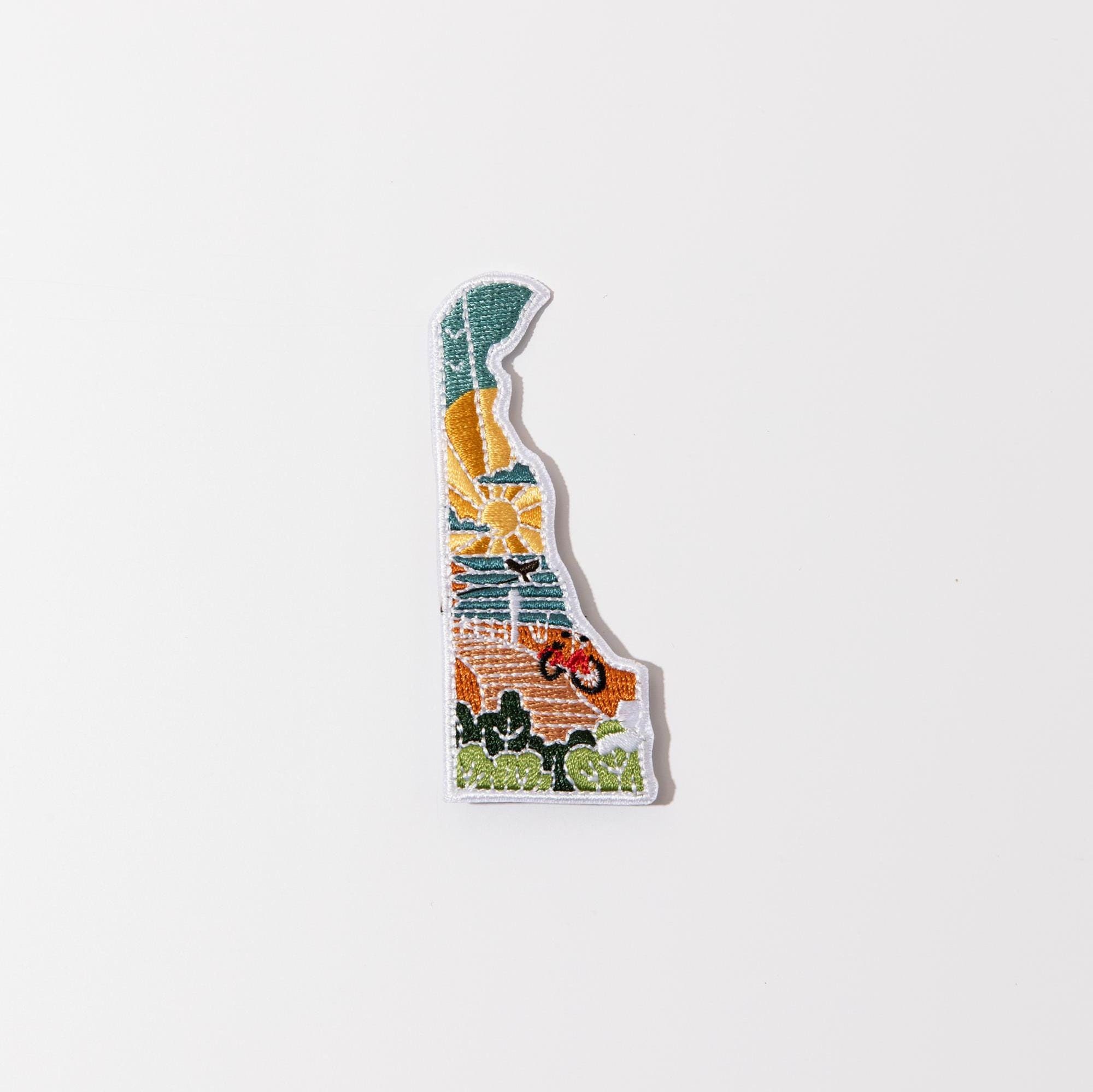 Delaware Iron-On Patch | 3.25&quot; Patch | Embroidered Sew-on or Iron-on Applique