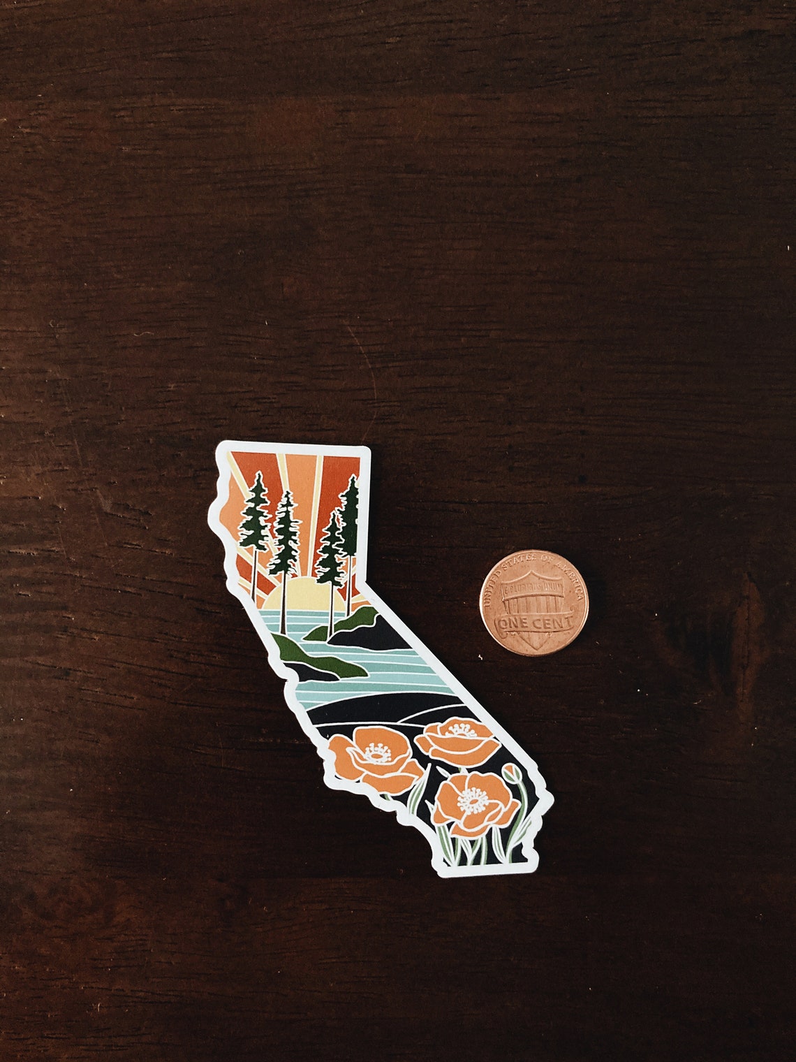 California Weatherproof State Car Outdoorsy Etsy