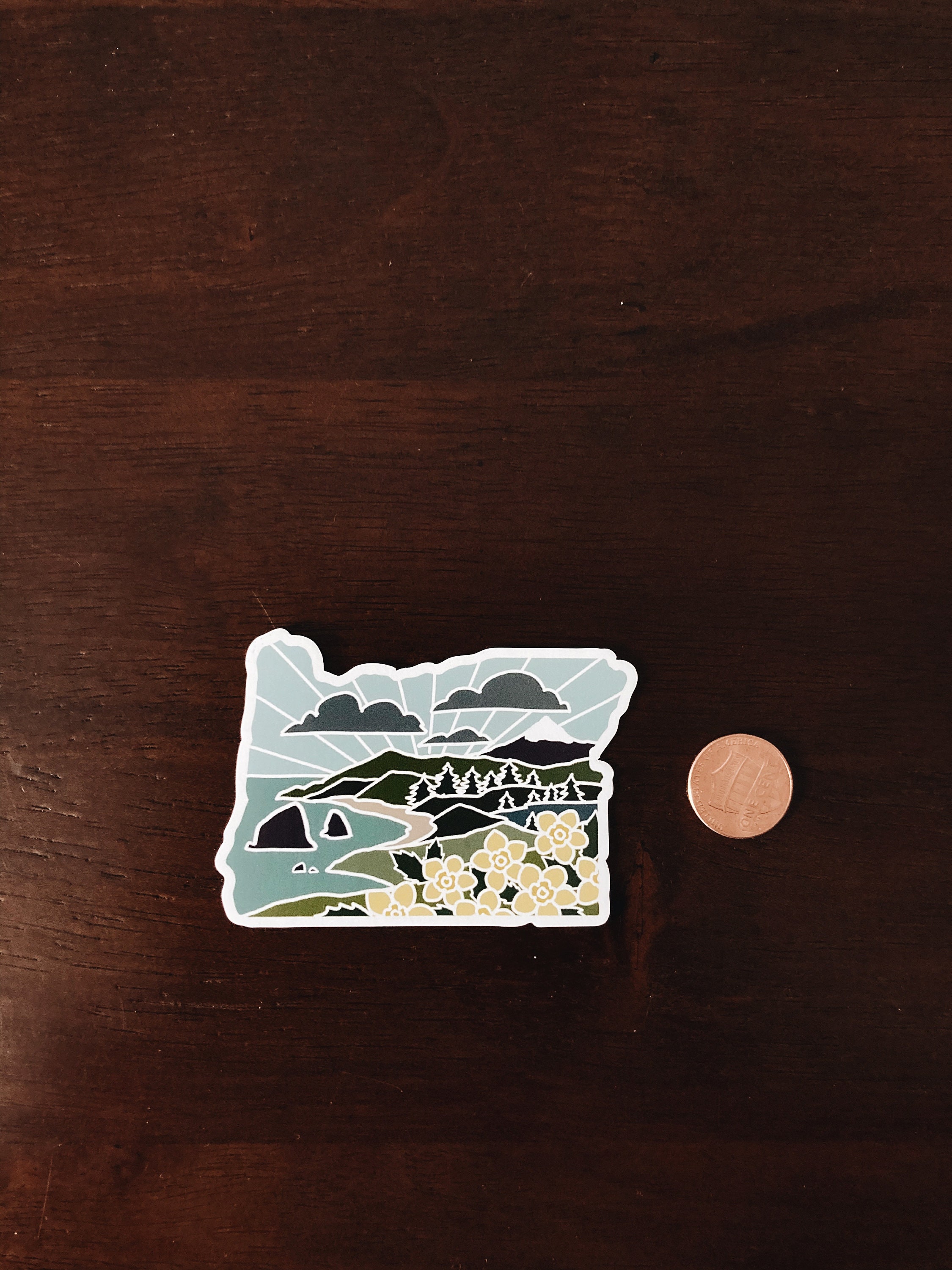 Oregon Car Magnet | Weatherproof State Magnet | Outdoorsy Magnet | Oregon Gift | Locker Magnet | Fridge Magnet | Decorative Magnet