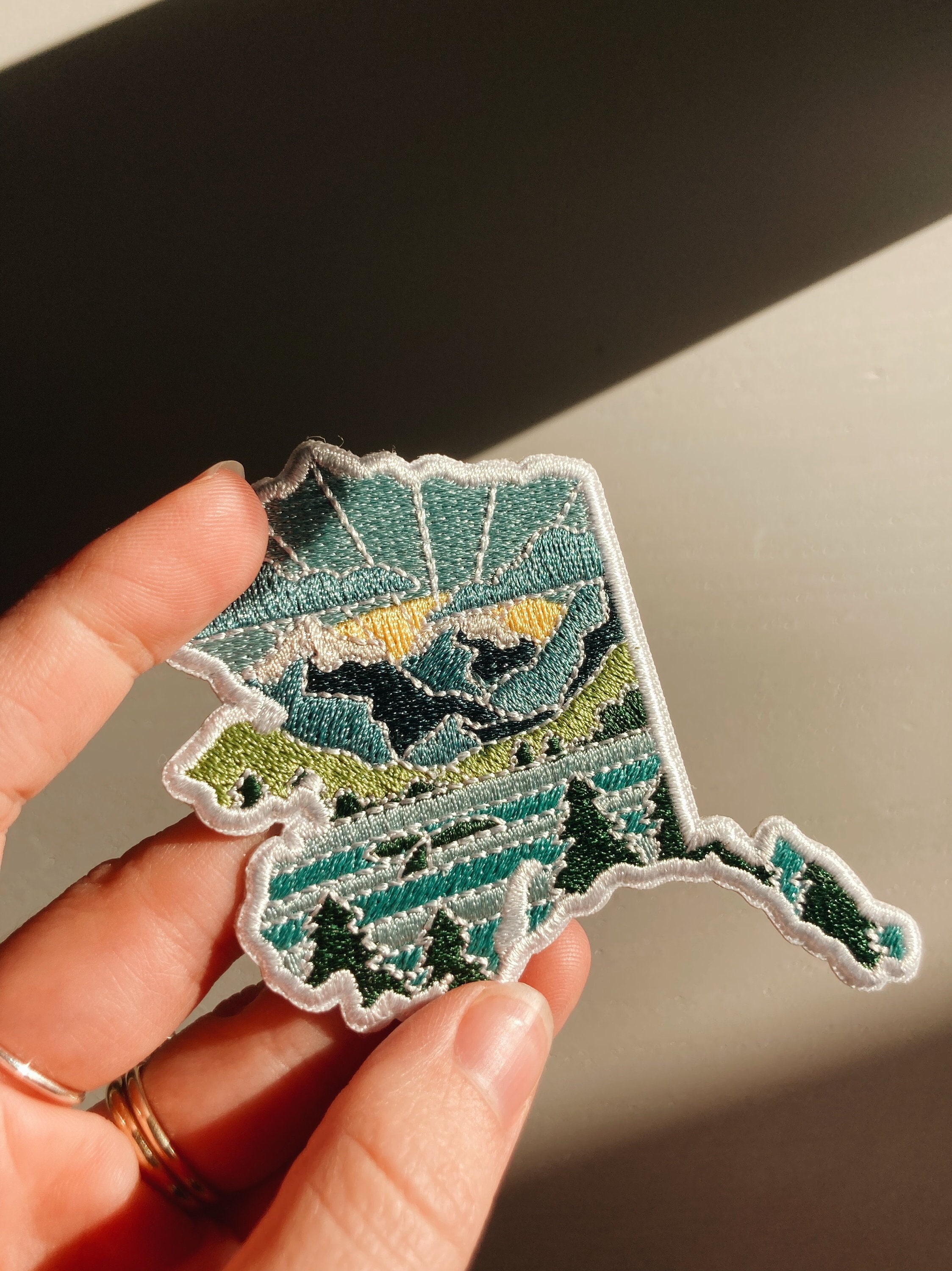 Alaska Iron-On Patch | 2.5&quot; Patch | Embroidered Sew-on or Iron-on Applique