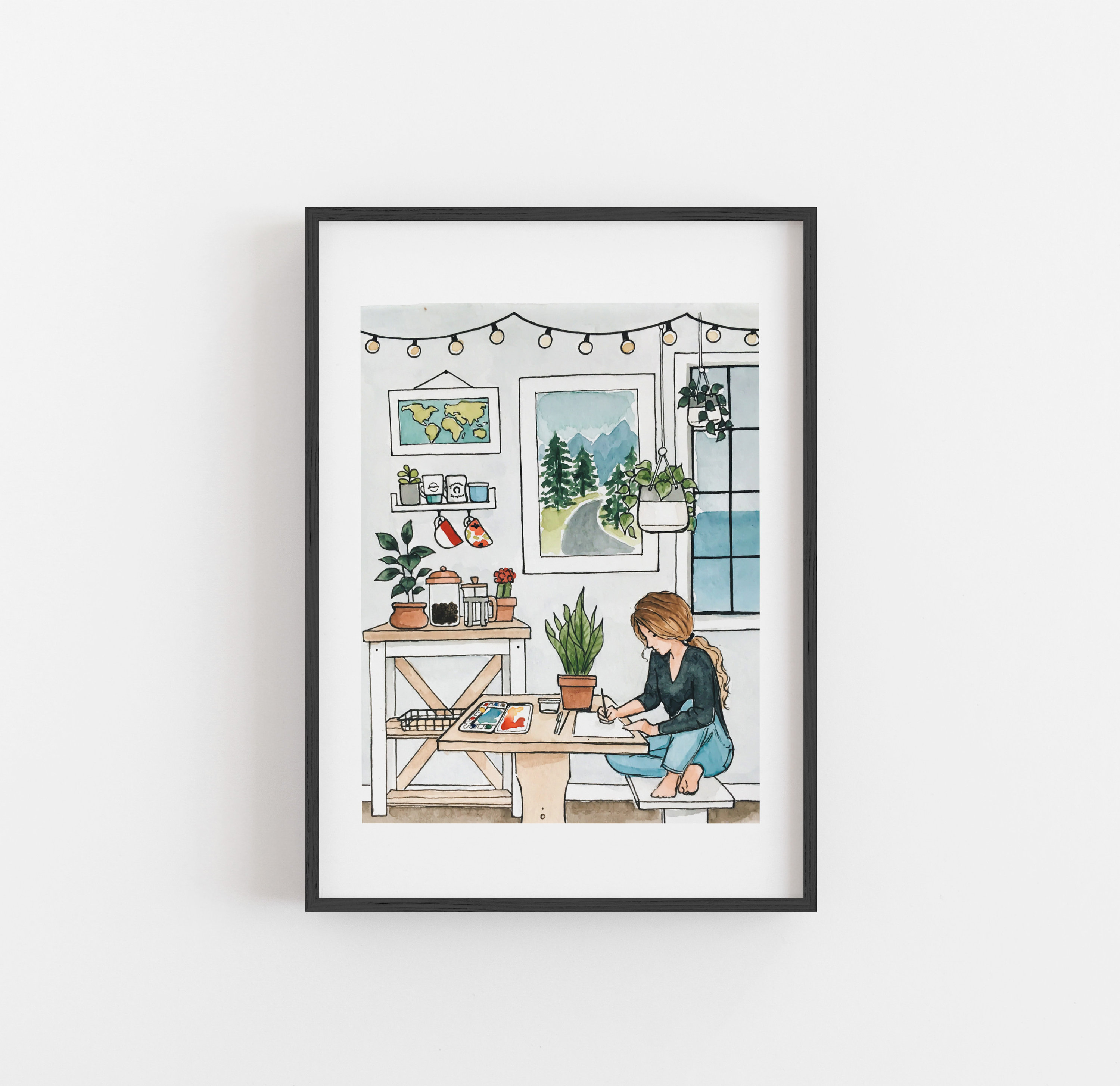 Artist Print | Watercolor Illustration | Wall Art | 8x10&quot; Archival Art Print