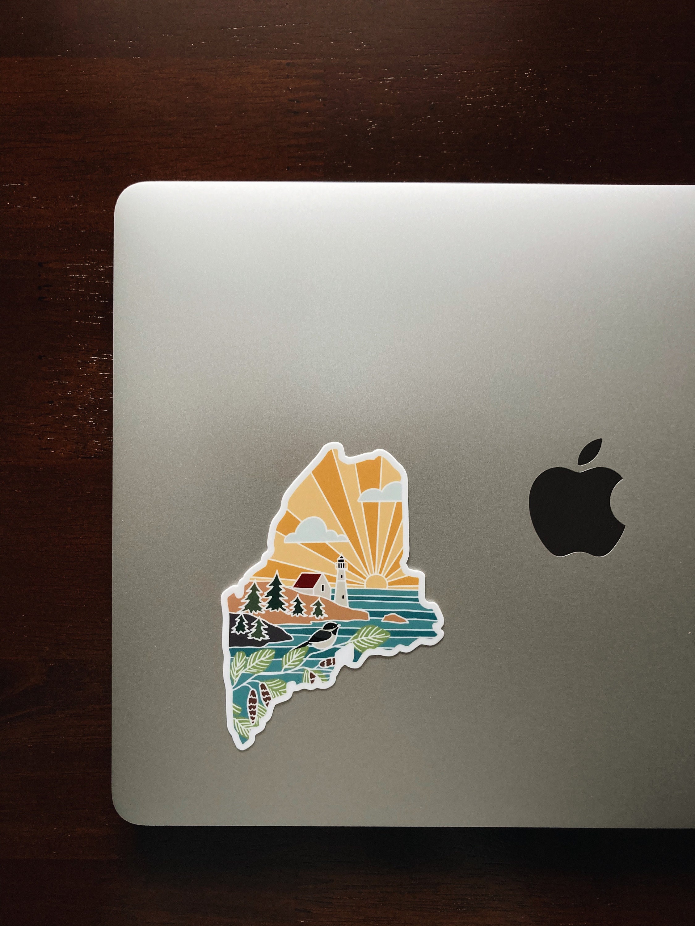 Maine Durable Sticker | High Quality Bumper Sticker | United States Vinyl Decal | Weatherproof Sticker | Water Bottle Sticker | 4&quot;