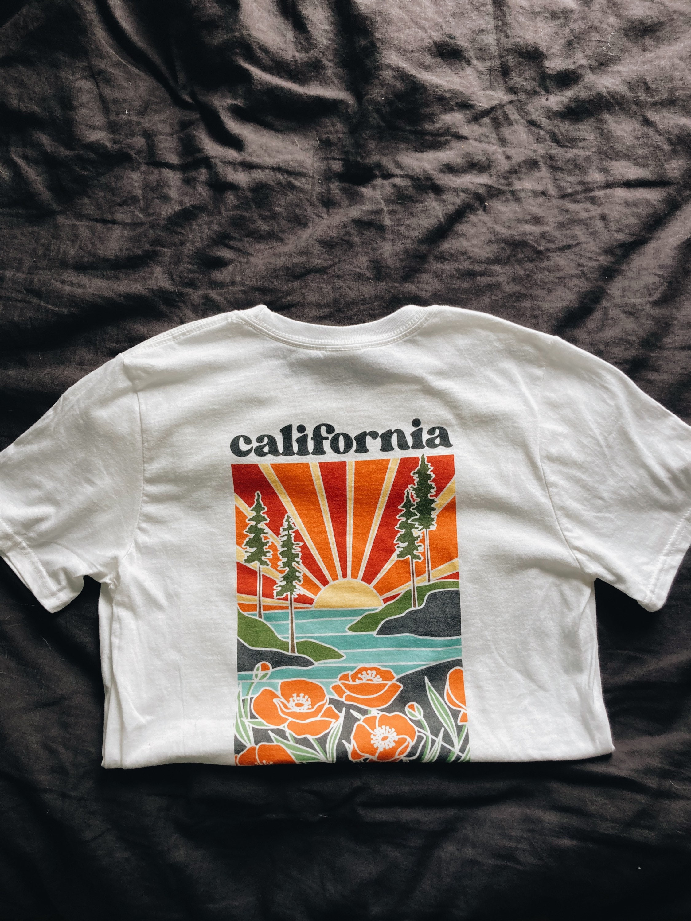 California Poppy T-shirt Front & Back | Graphic Tee | Unisex California Tee | Unisex Basic Softstyle | California Gift | California Apparel
