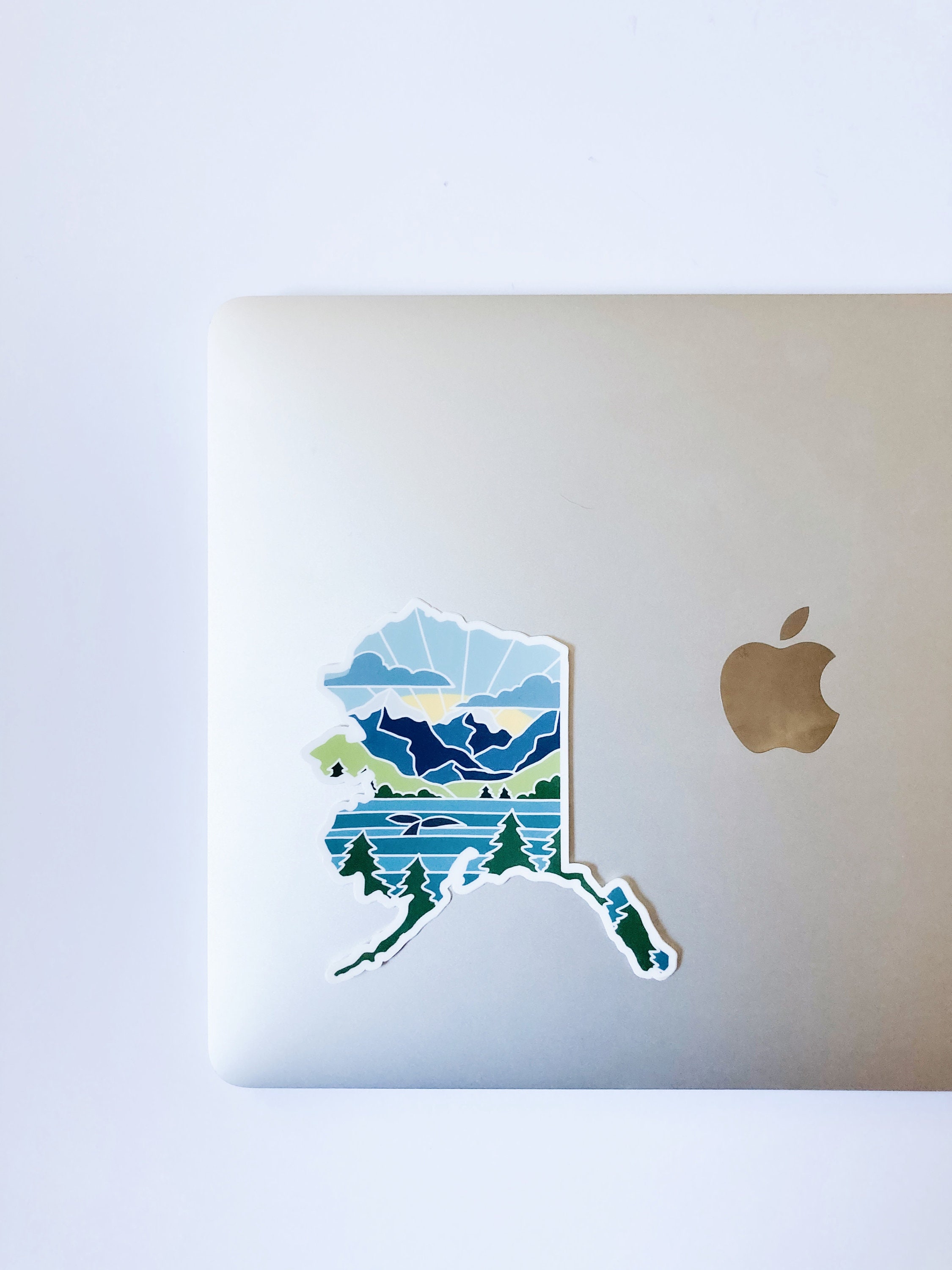 Alaska Durable Sticker | High Quality Bumper Sticker | United States Vinyl Decal | Weatherproof Sticker | Water Bottle Sticker | 4&quot;