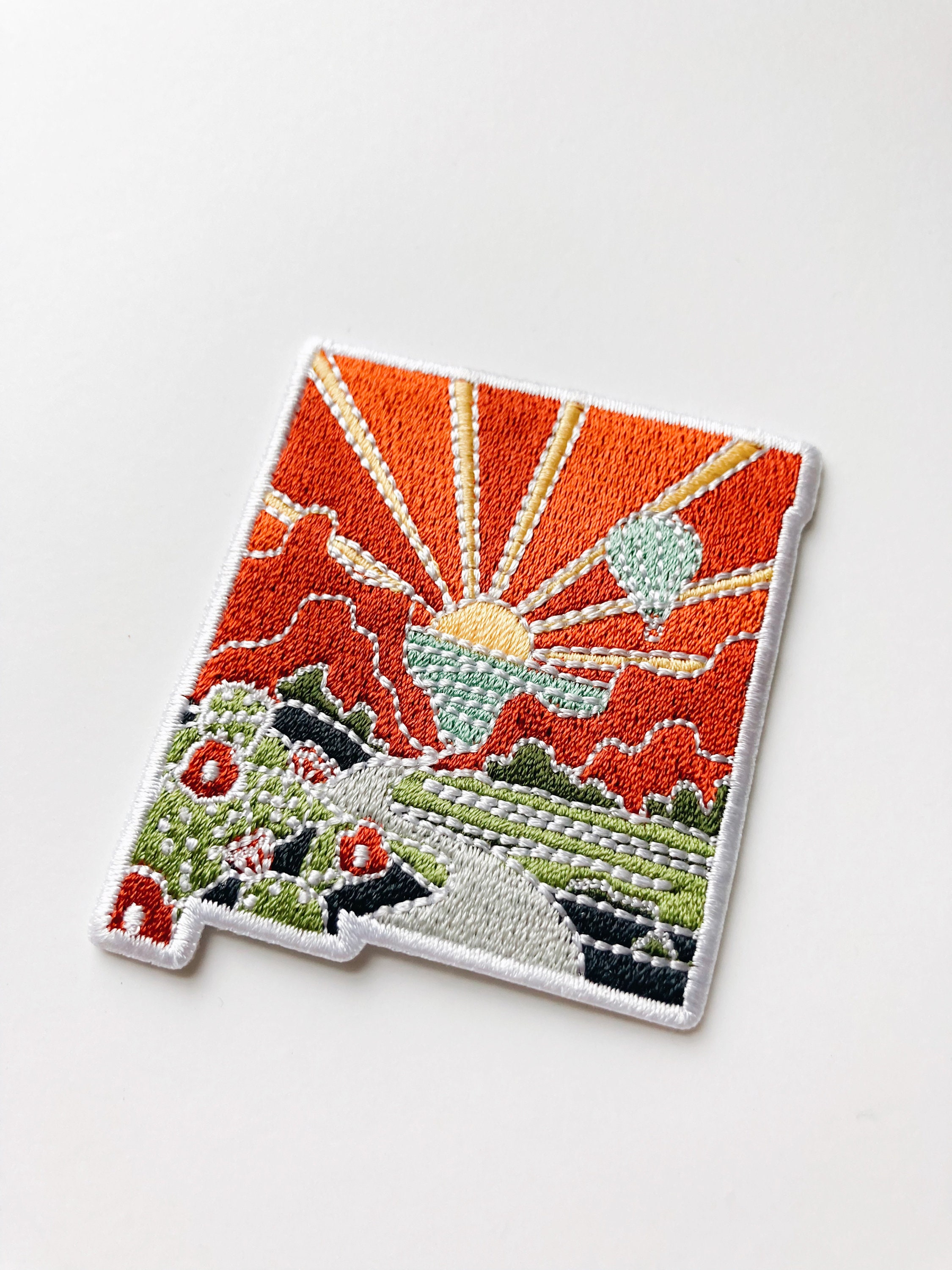 New Mexico Iron-On Patch | 2.5&quot; Patch | Embroidered Sew-on or Iron-on Applique