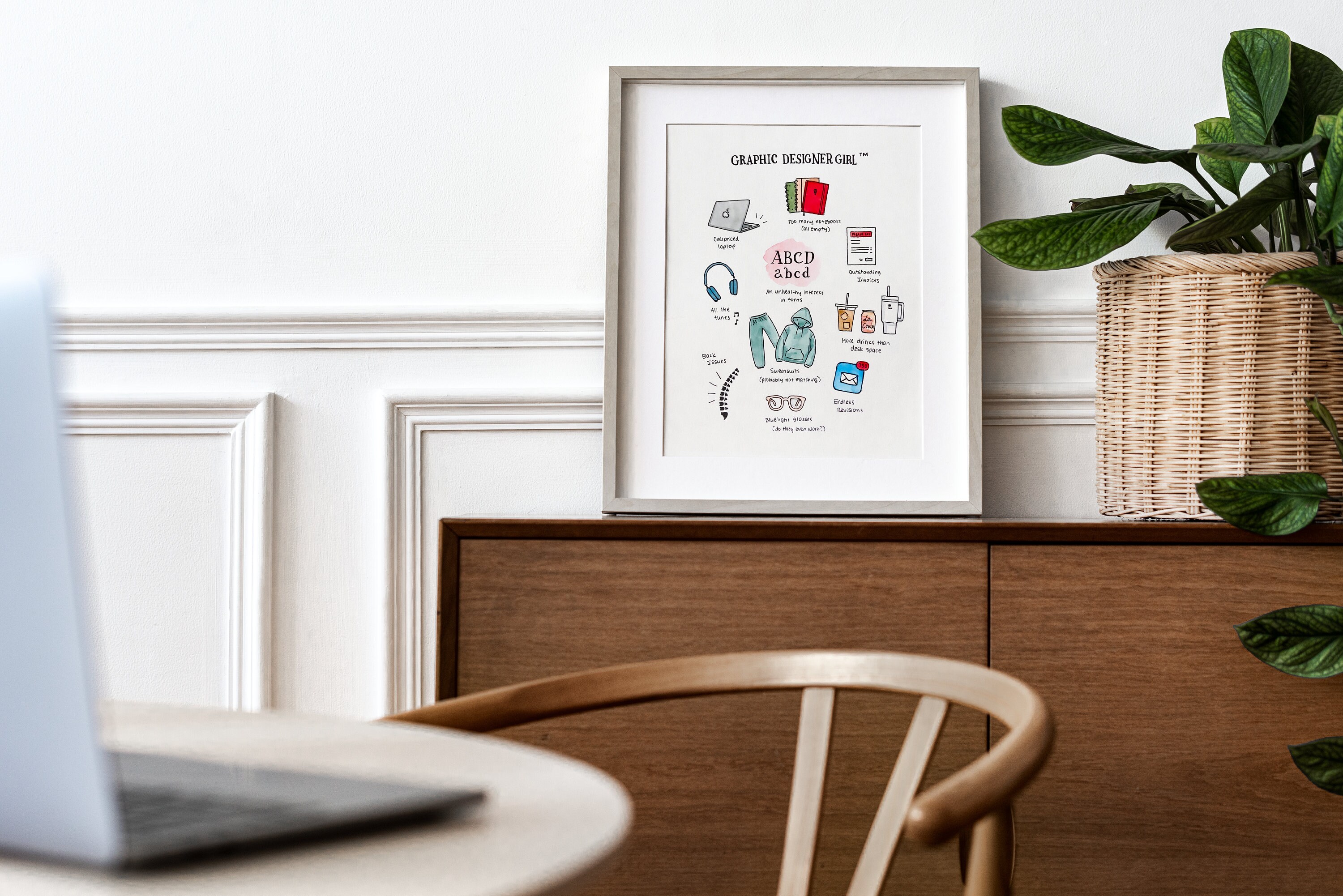 Graphic Designer Physical Wall Art Print | Watercolor Poster for Graphic Designers | Gift for Graphic Designer | Unique Graduation Gift