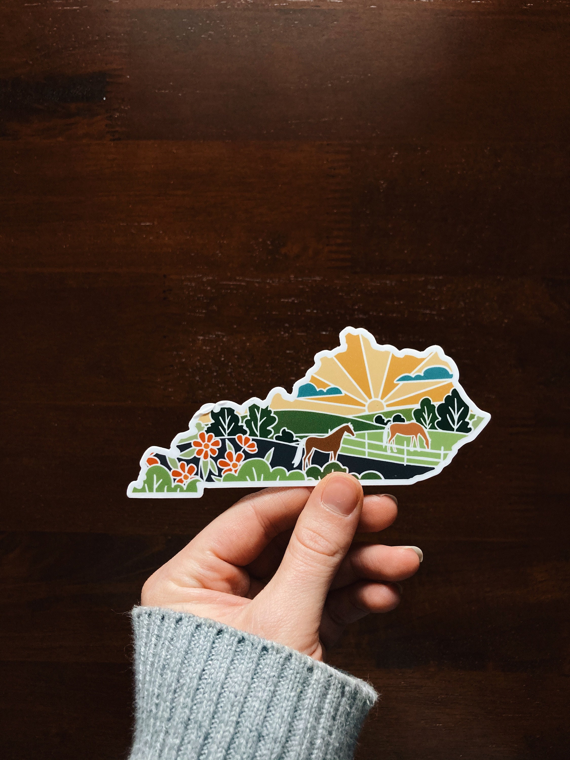Kentucky Durable Sticker | High Quality Bumper Sticker | United States Vinyl Decal | Weatherproof Sticker | Water Bottle Sticker | 4&quot;