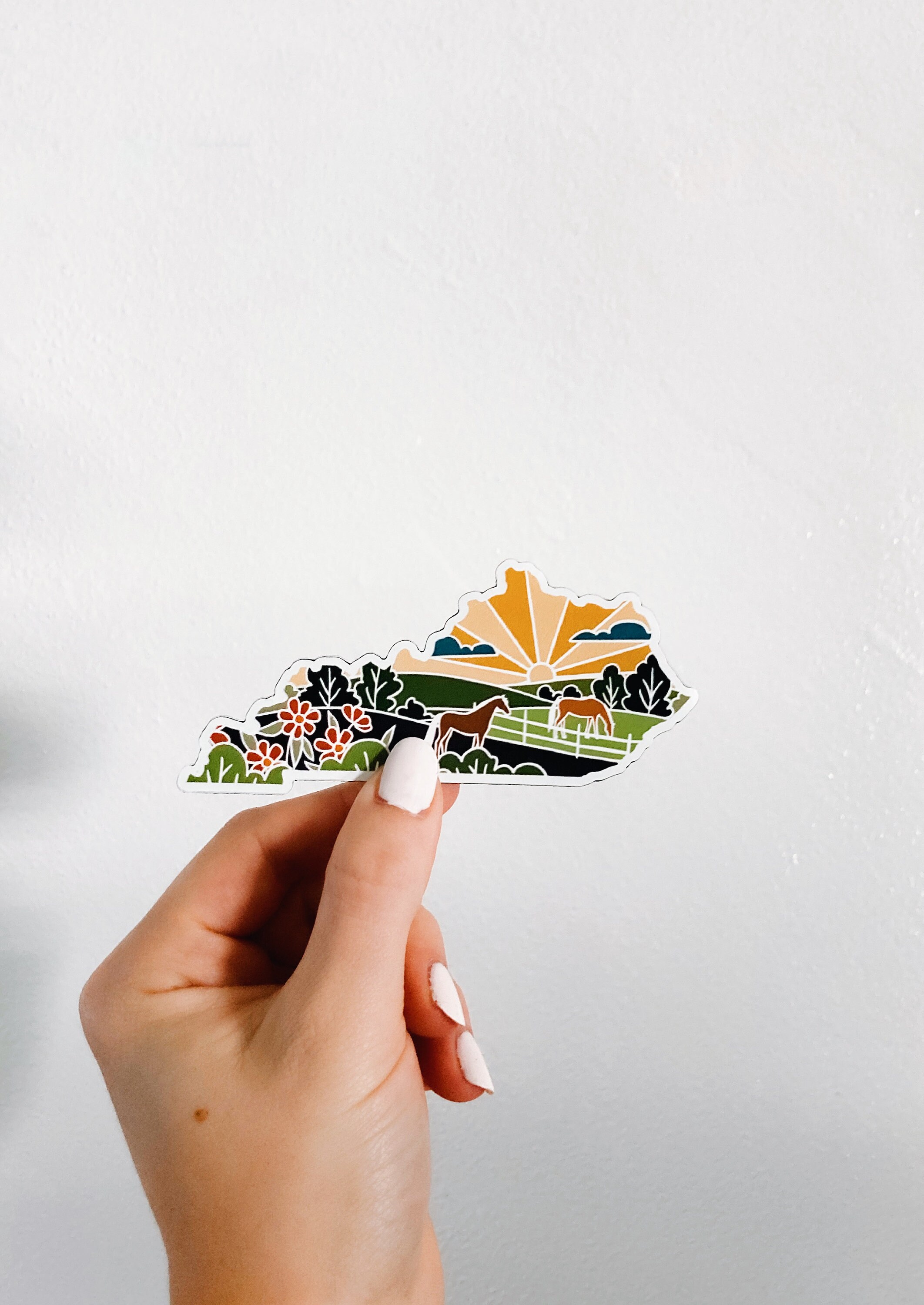 Kentucky Car Magnet | Weatherproof State Magnet | Outdoorsy Magnet | Locker Magnet | Fridge Magnet | Weatherproof Magnet | 4&quot;
