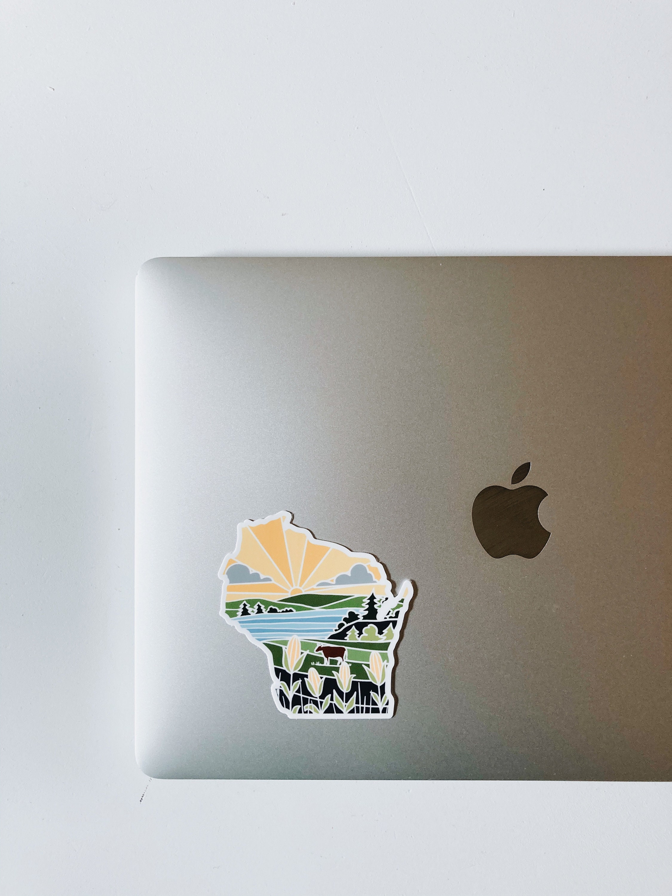 Wisconsin Durable Sticker | High Quality Bumper Sticker | United States Vinyl Decal | Weatherproof Sticker | Water Bottle Sticker | 3.25&quot;