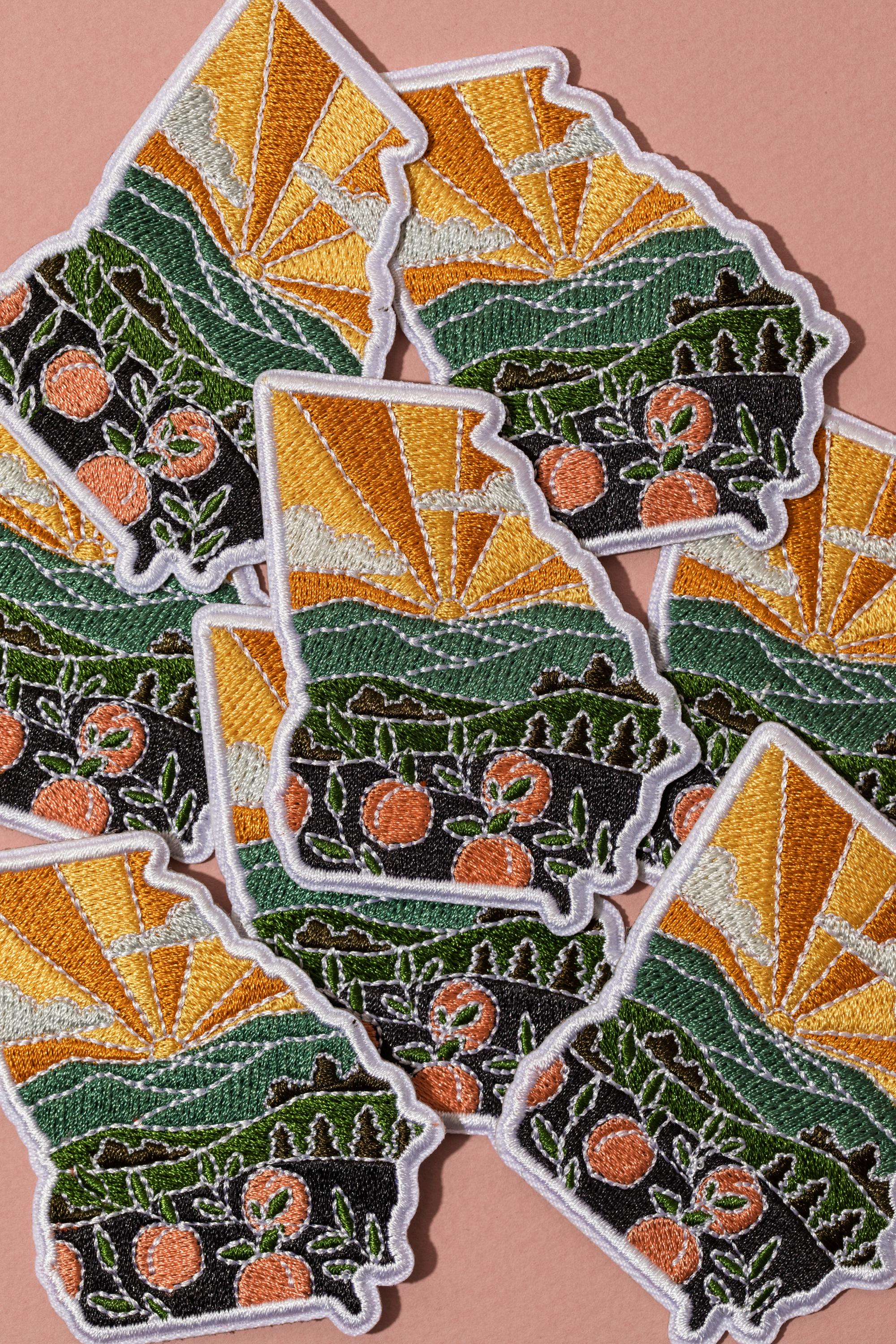 Georgia Iron-On Patch | 2.5&quot; Patch | Embroidered Sew-on or Iron-on Applique
