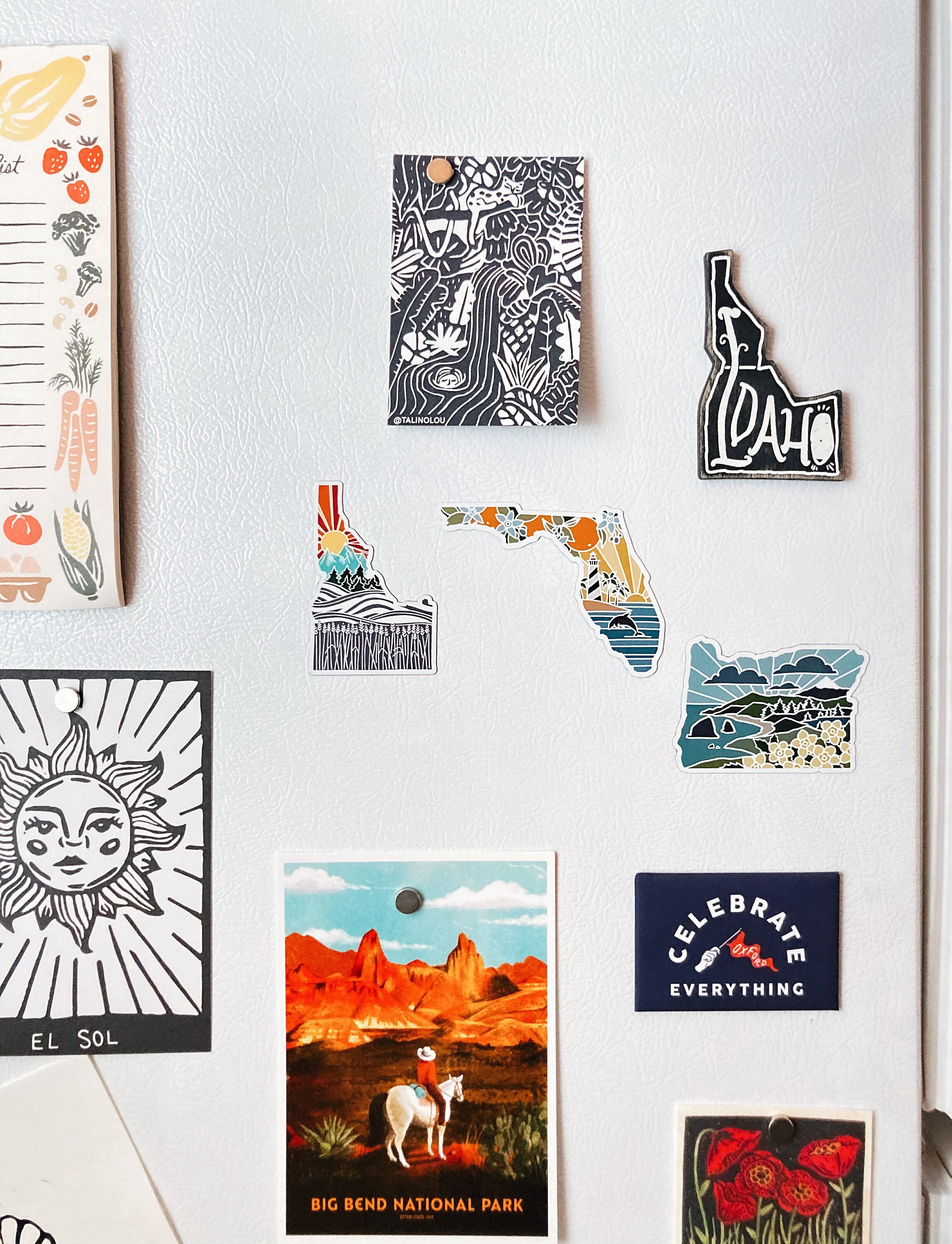 Florida Car Magnet | Weatherproof State Magnet | Outdoorsy Magnet | Locker Magnet | Fridge Magnet | Weatherproof Magnet | 3.5&quot;