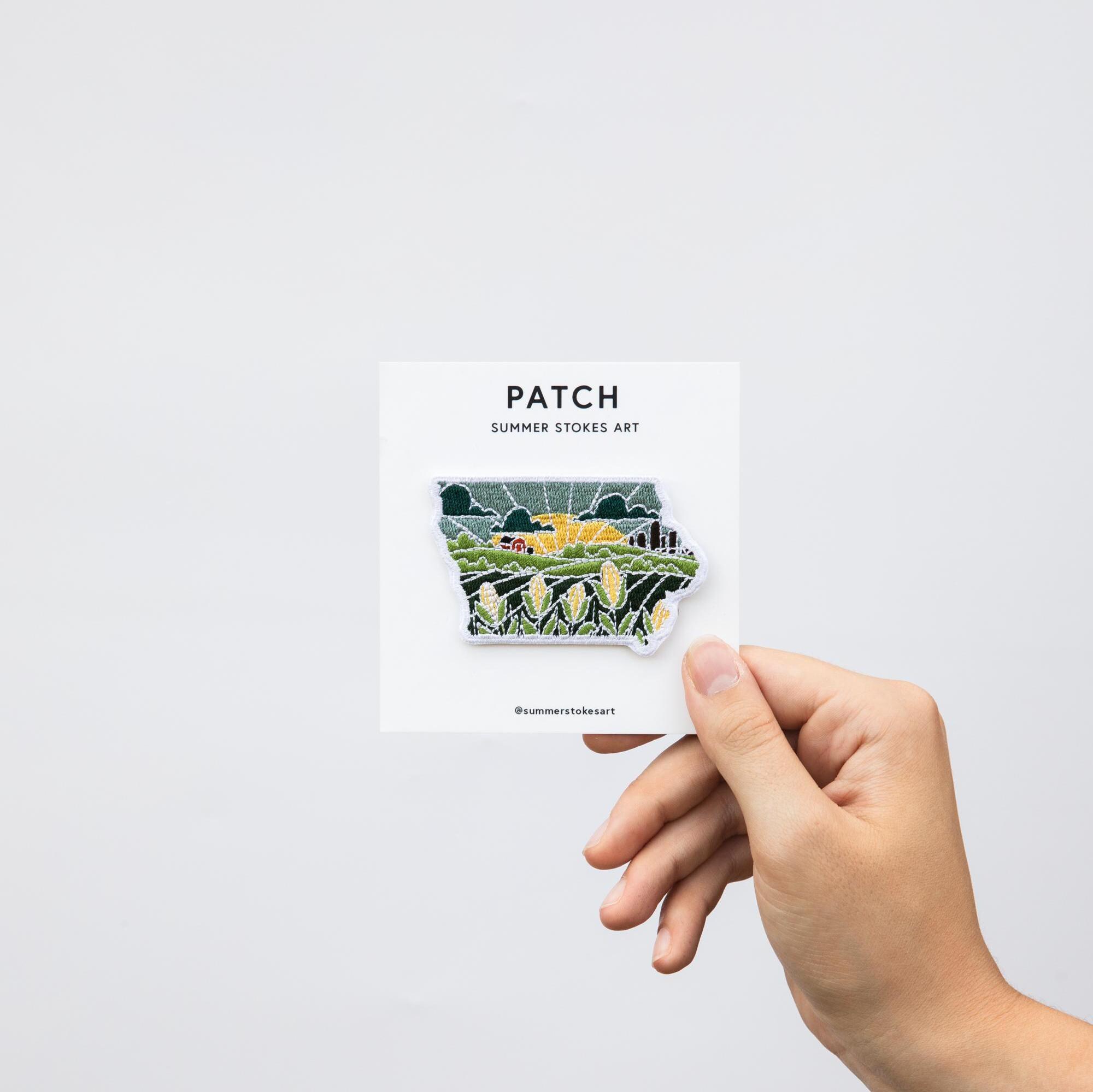 Iowa Iron-On Patch | 3&quot; Patch | Embroidered Sew-on or Iron-on Applique