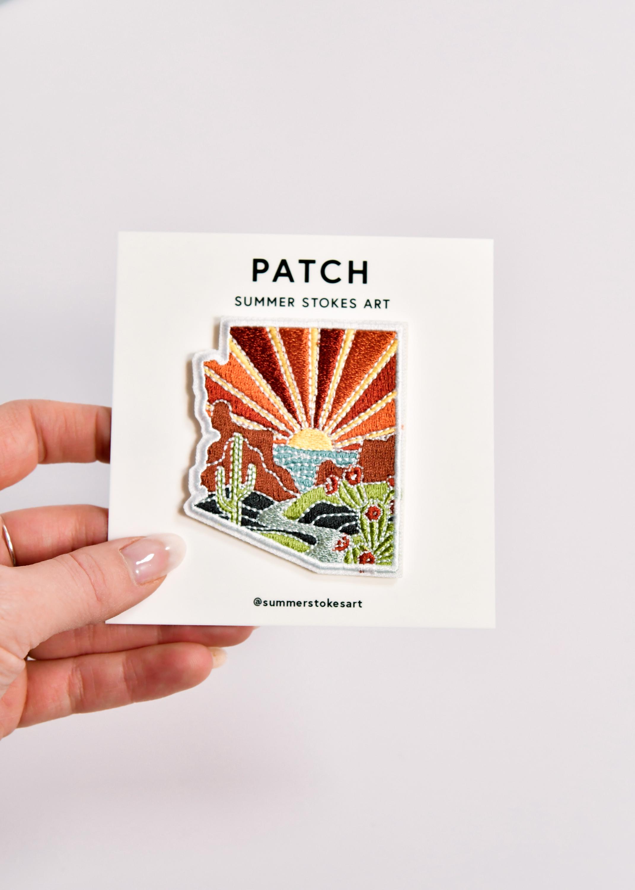 Arizona Iron-On Patch | 2.5&quot; Patch | Embroidered Sew-on or Iron-on Applique