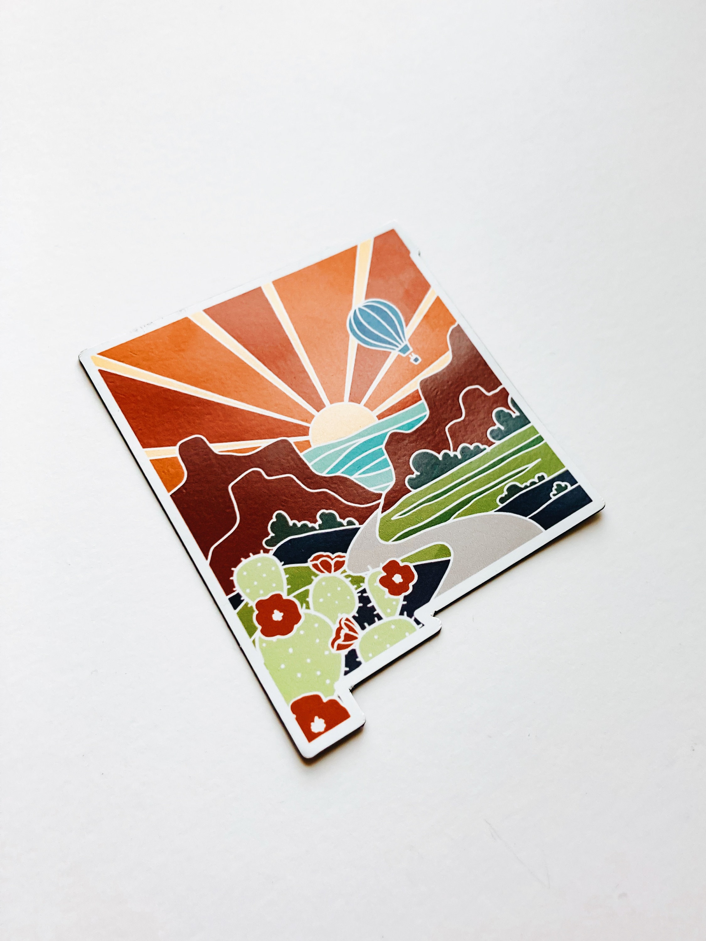 New Mexico Car Magnet | Weatherproof State Magnet | Outdoorsy Magnet | Locker Magnet | Fridge Magnet | Waterproof Magnet | 2.75&quot;