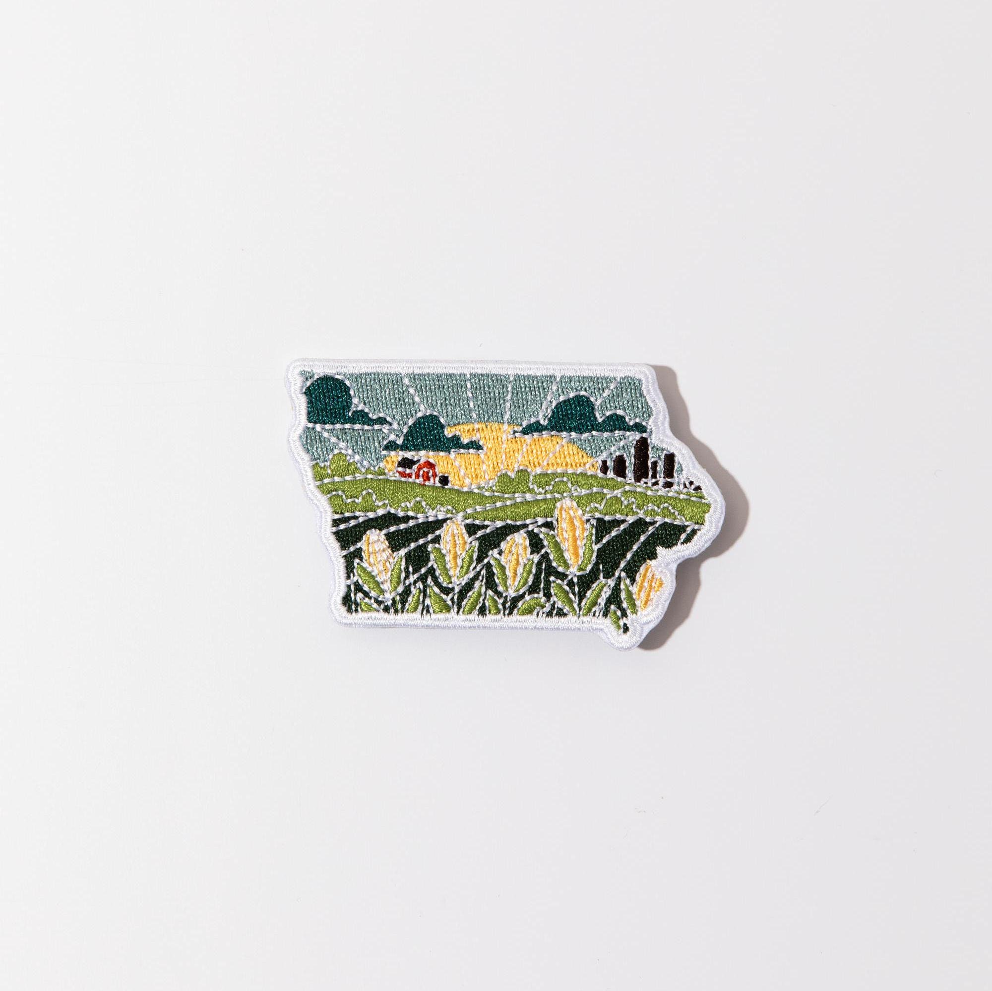 Iowa Iron-On Patch | 3&quot; Patch | Embroidered Sew-on or Iron-on Applique