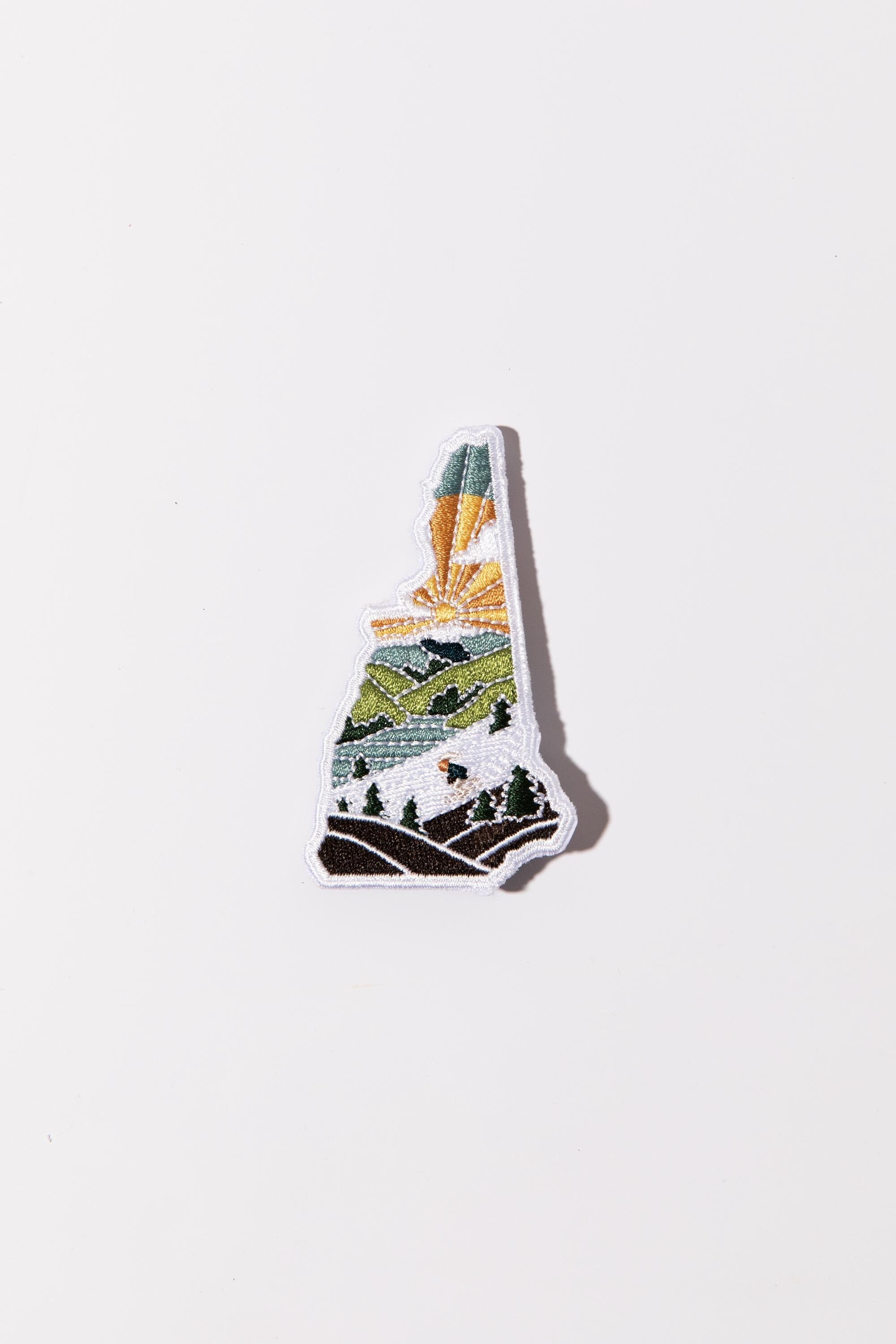 New Hampshire Iron-On Patch | 3&quot; Patch | Embroidered Sew-on or Iron-on Applique
