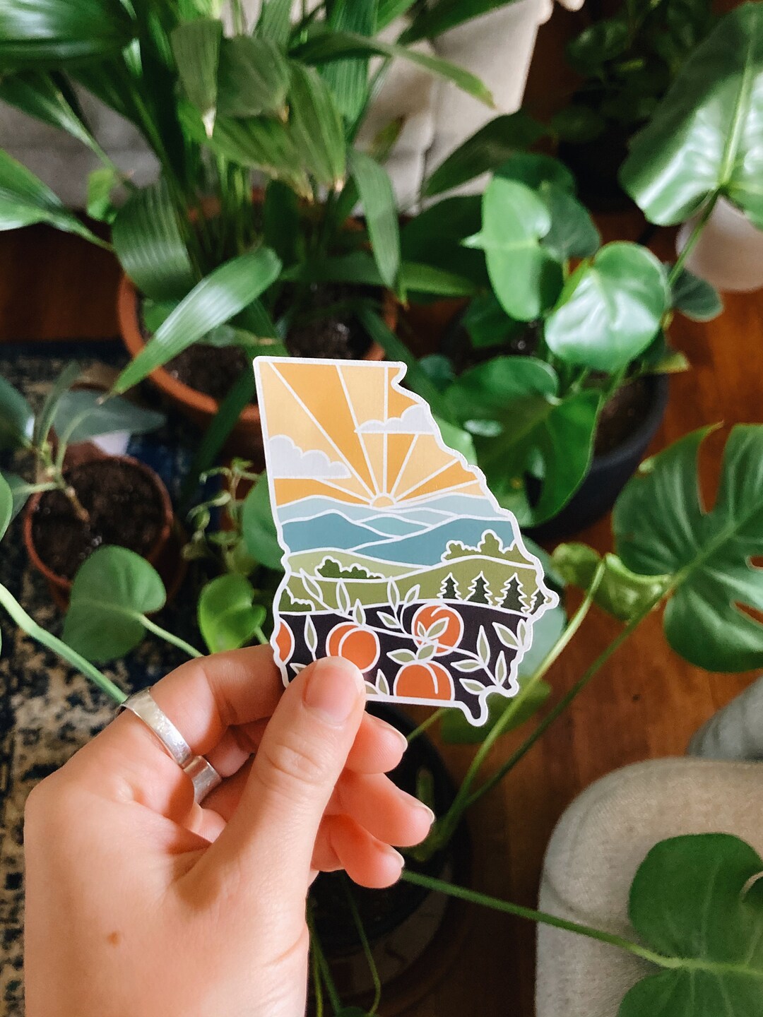 Georgia Car Magnet Weatherproof State Magnet Outdoorsy Magnet Locker ...