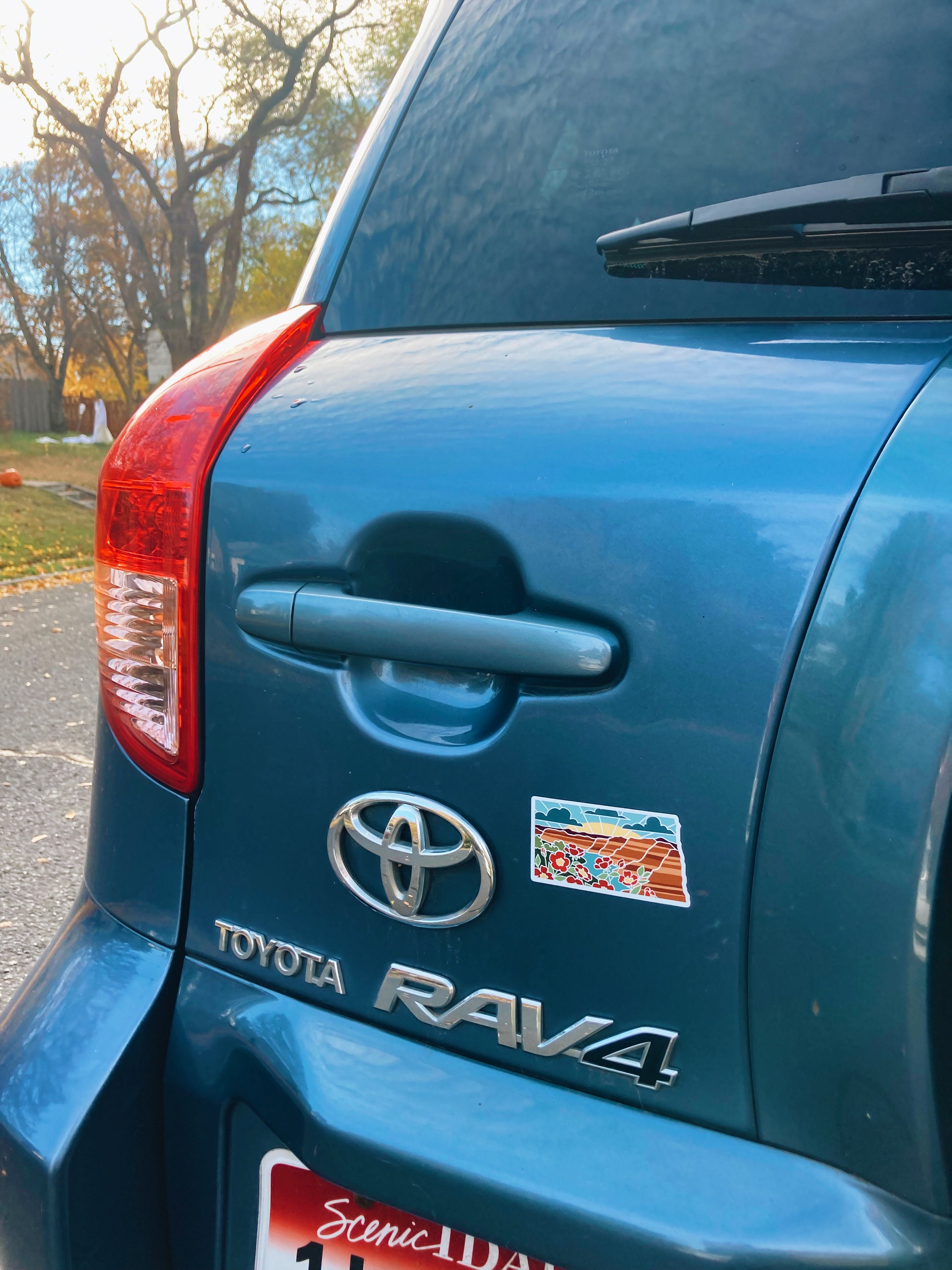 North Dakota Car Magnet | Weatherproof State Magnet | Outdoorsy Magnet | Locker Magnet | Fridge Magnet | Waterproof Magnet | 3&quot;