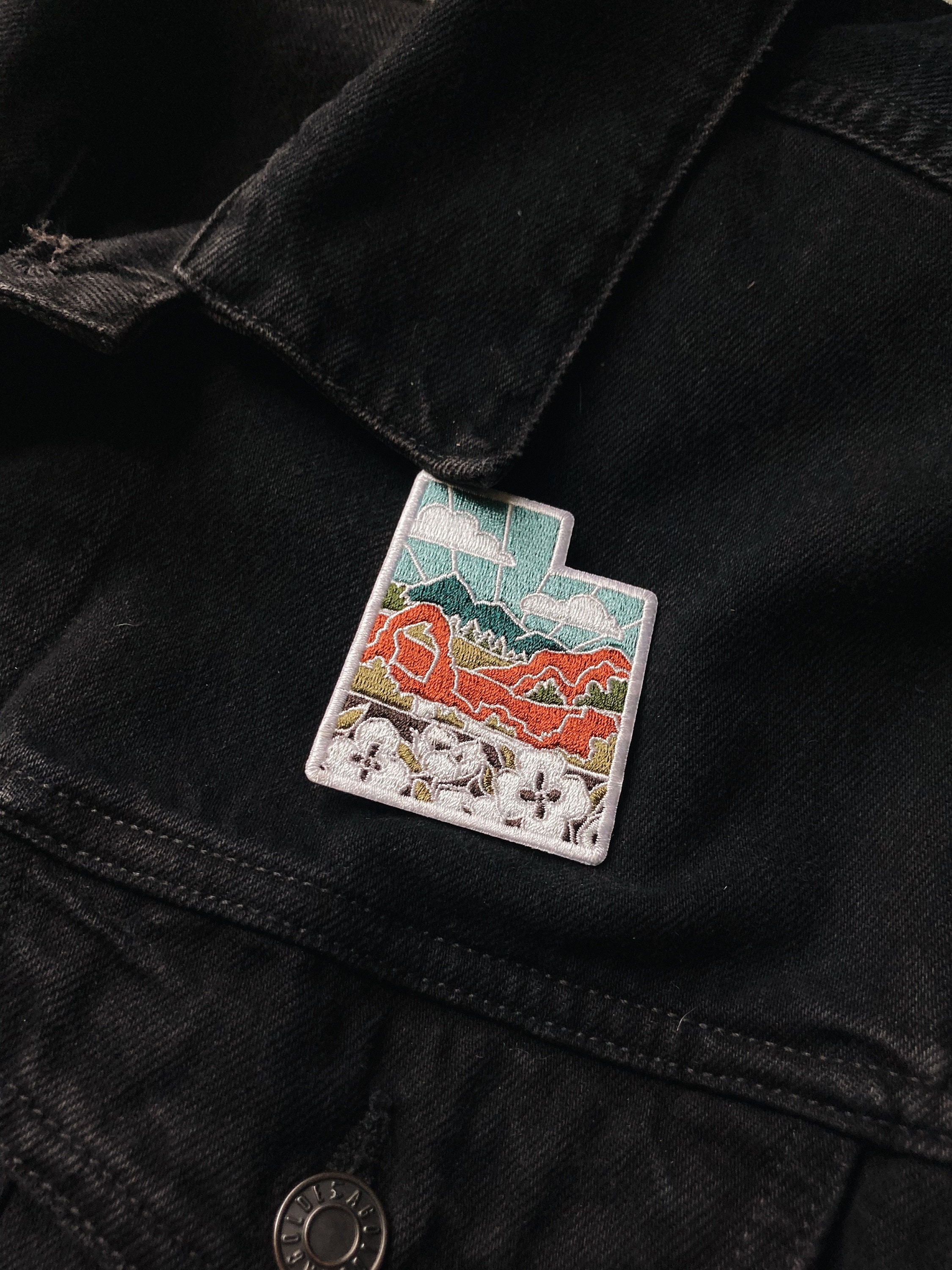 Utah Iron-On Patch | 2.5&quot; Patch | Embroidered Sew-on or Iron-on Applique