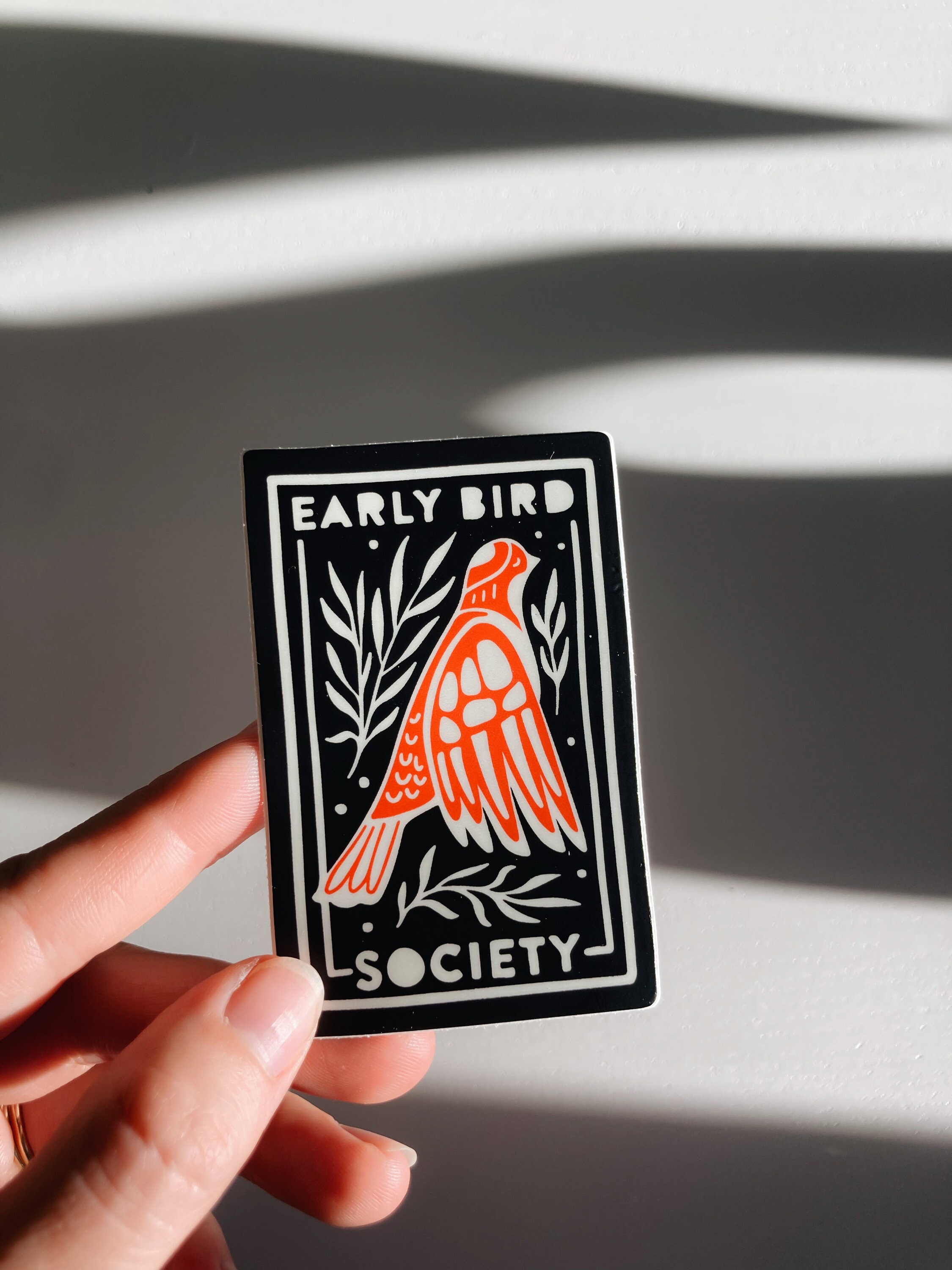 Early Bird Society Durable Sticker | High Quality Bumper Sticker | Laptop sticker | Water Bottle Sticker | 3&quot;