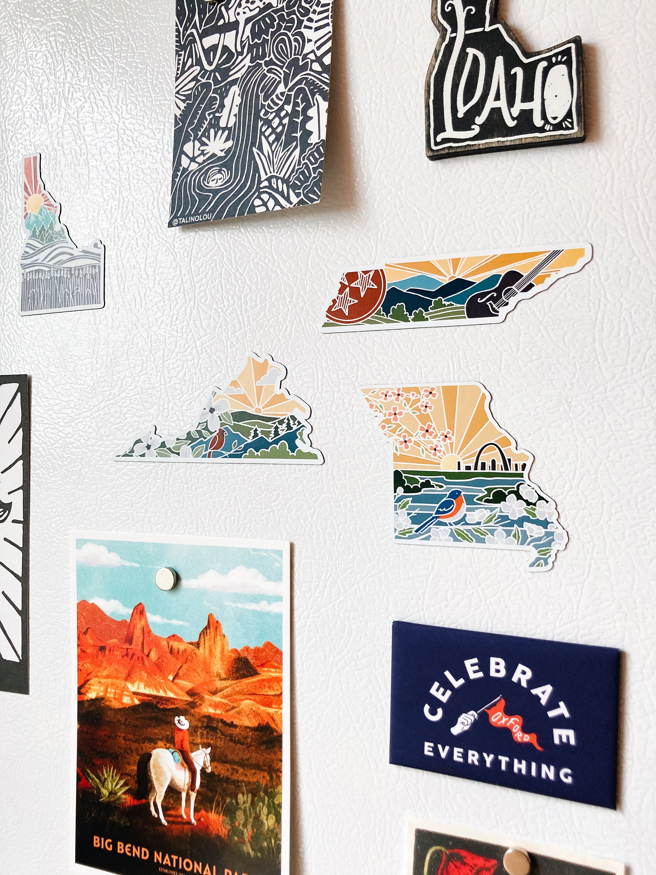 Missouri Car Magnet | Weatherproof State Magnet | Outdoorsy Magnet | Locker Magnet | Fridge Magnet | Waterproof Magnet | 3&quot;