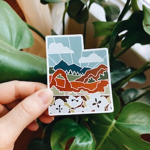 Utah Weatherproof Magnet | State Car Magnet | Outdoorsy Magnet | Locker Magnet | Fridge Magnet | Weatherproof Magnet | 3&quot;